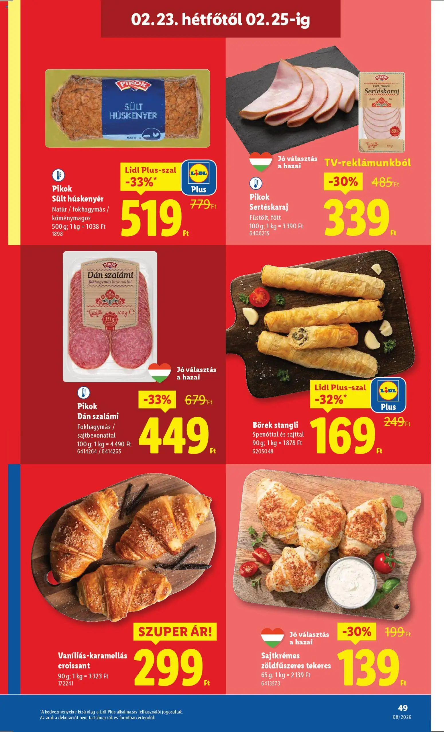 Lidl akciós ujság - amely érvényes a következő dátumtól: 19.02.2026 | Oldal: 49