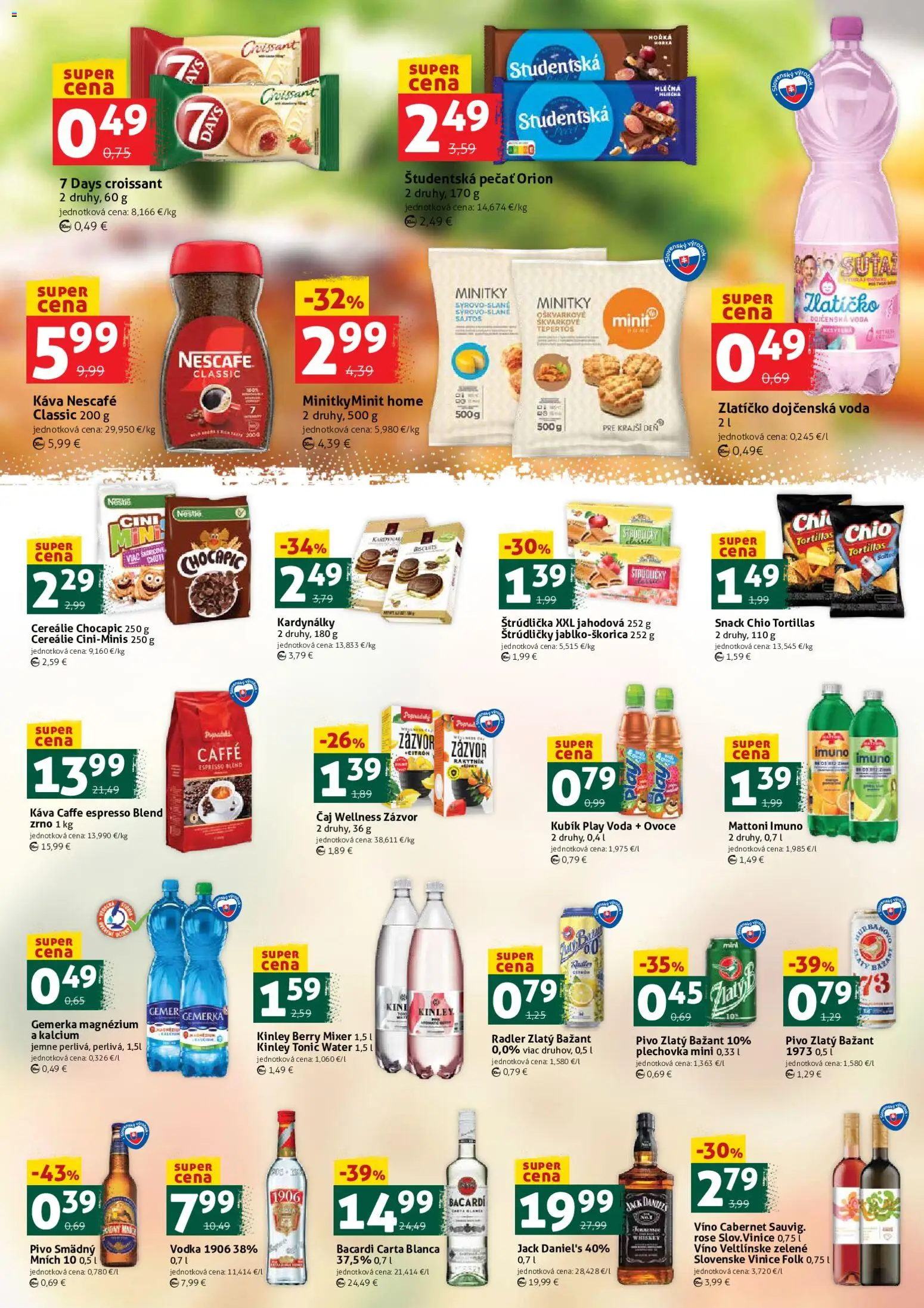 Nové COOP Jednota akcie – leták je platný od 17.04.2026 | Strana: 3 | Produkty: Mixér, Pivo, Čaj, Mattoni