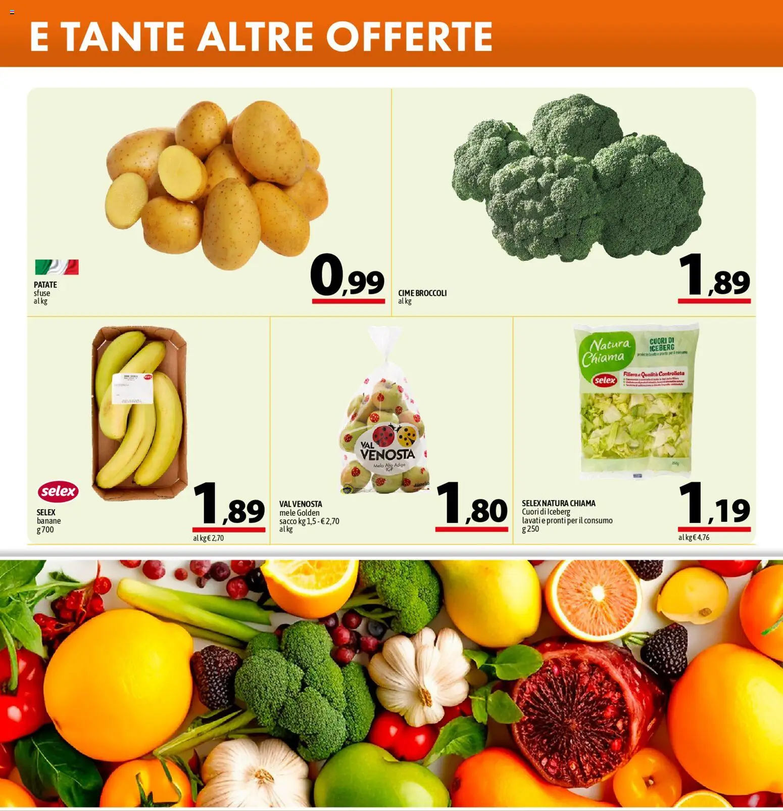 Volantino A&O del 30.10.2025 | Pagina: 14 | Prodotti: Mele, Banane, Patate, Broccoli