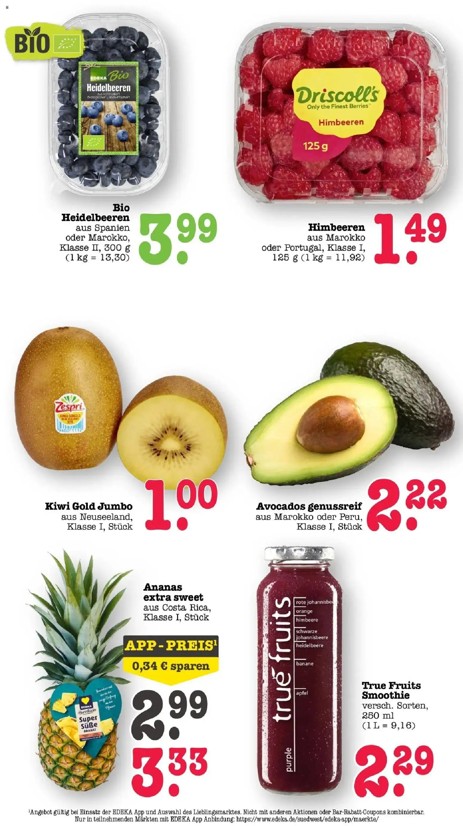 Angebote – gültig ab 27.04.2026 | Seite: 44 | Produkte: Himbeeren, Ananas, Himbeere, Kiwi