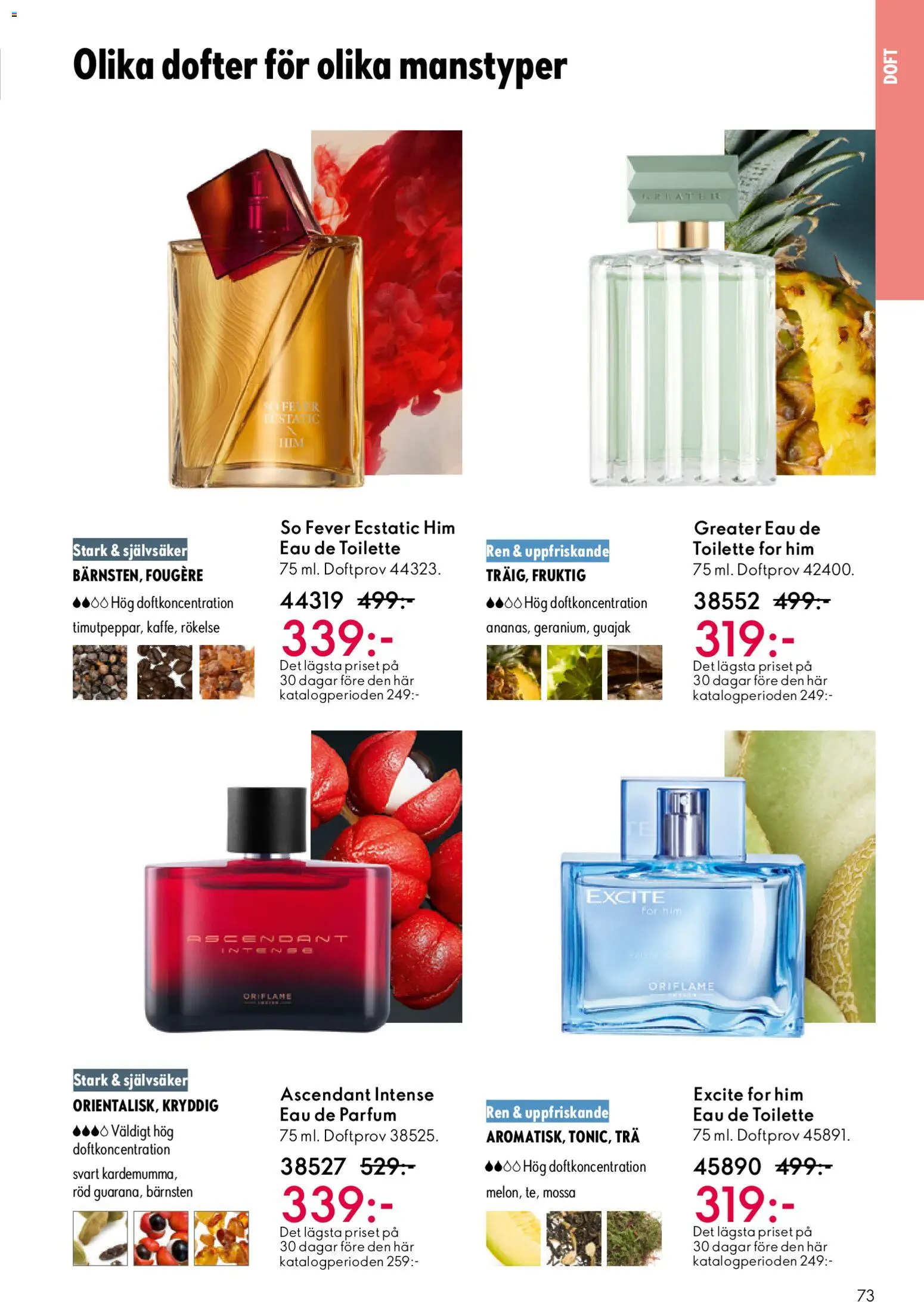 Oriflame reklamblad aktuell från 29.10.2025 | Sida: 73 | Produkter: Doft, Eau de toilette, Kardemumma, Mössa