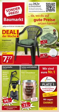 Sonderpreis Baumarkt Prospekt 	 ab 07.03.2026 gültig