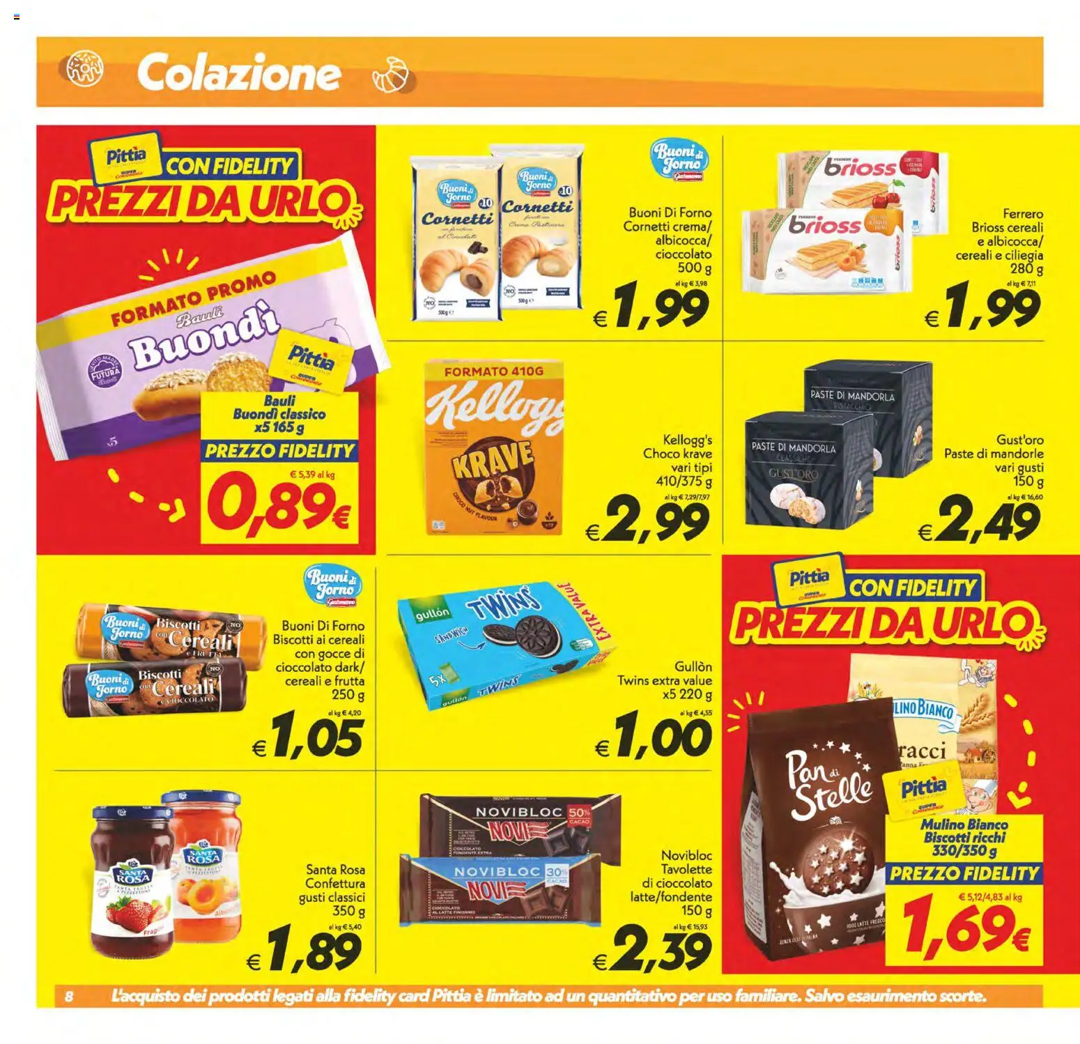 Volantino SuperConveniente del 23.01.2026 | Pagina: 8 | Prodotti: Cioccolato, Panna, Frutta, Mandorle