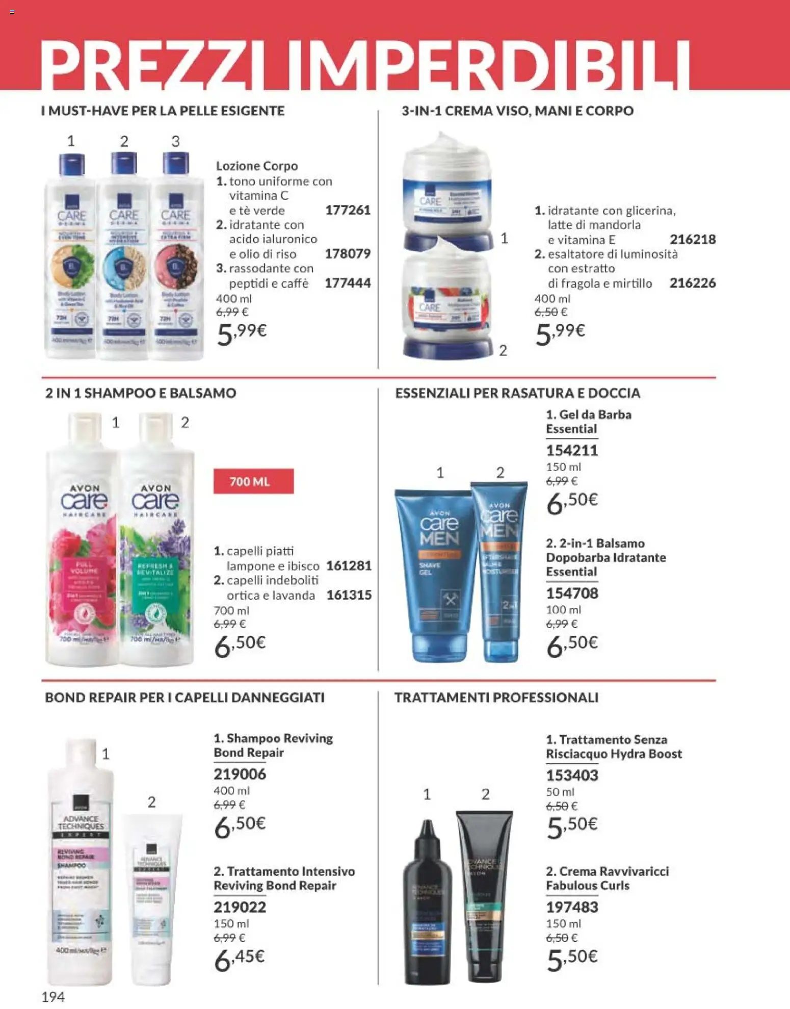Volantino Avon del 31.12.2025 | Pagina: 194 | Prodotti: Crema, Olio, Lavanda, Doccia