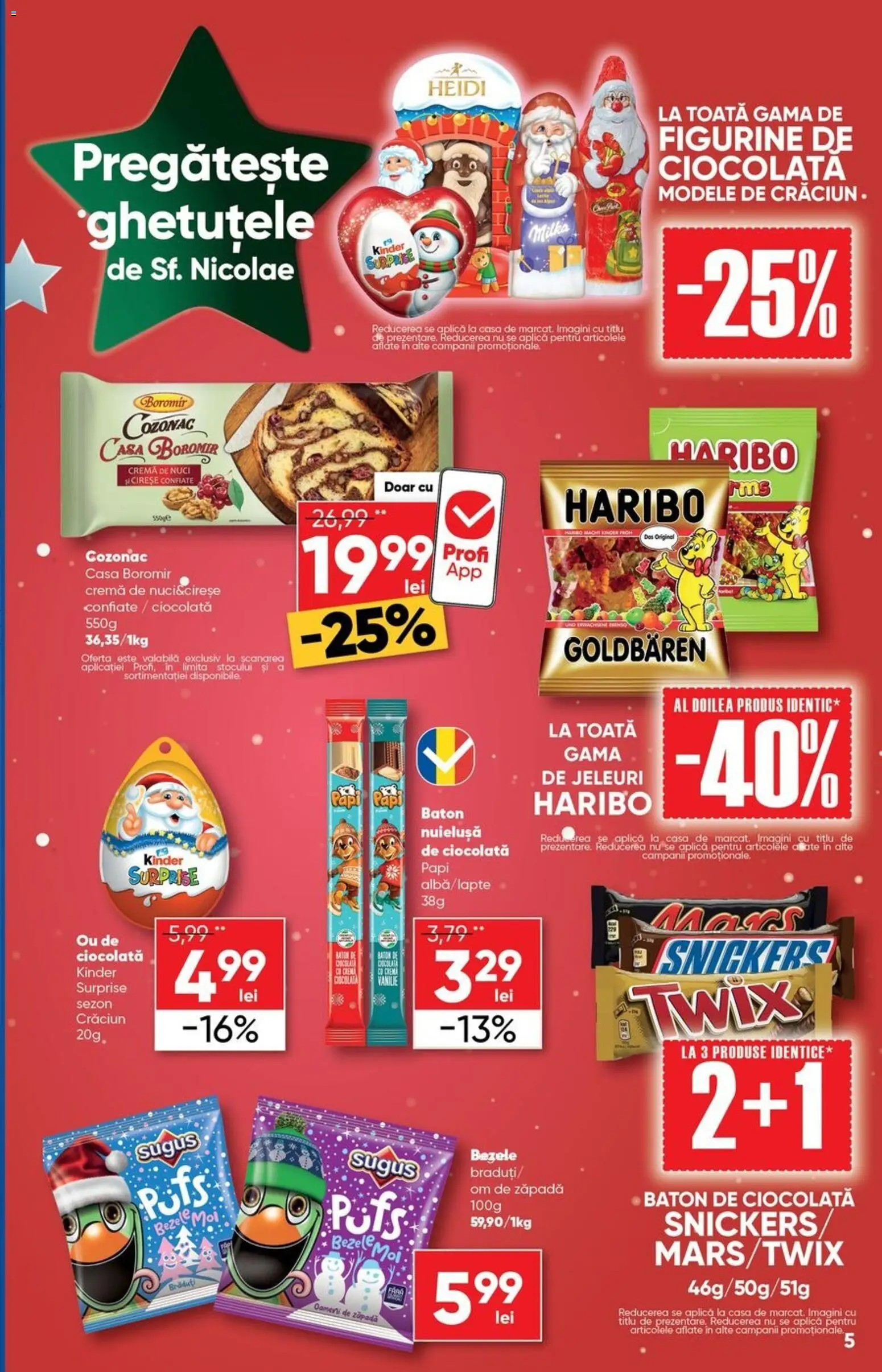 Noul catalog Profi – valabil de la 26.11.2025 | Pagină: 5 | Produse: Cremă, Ciocolată, Nuci, Cireșe