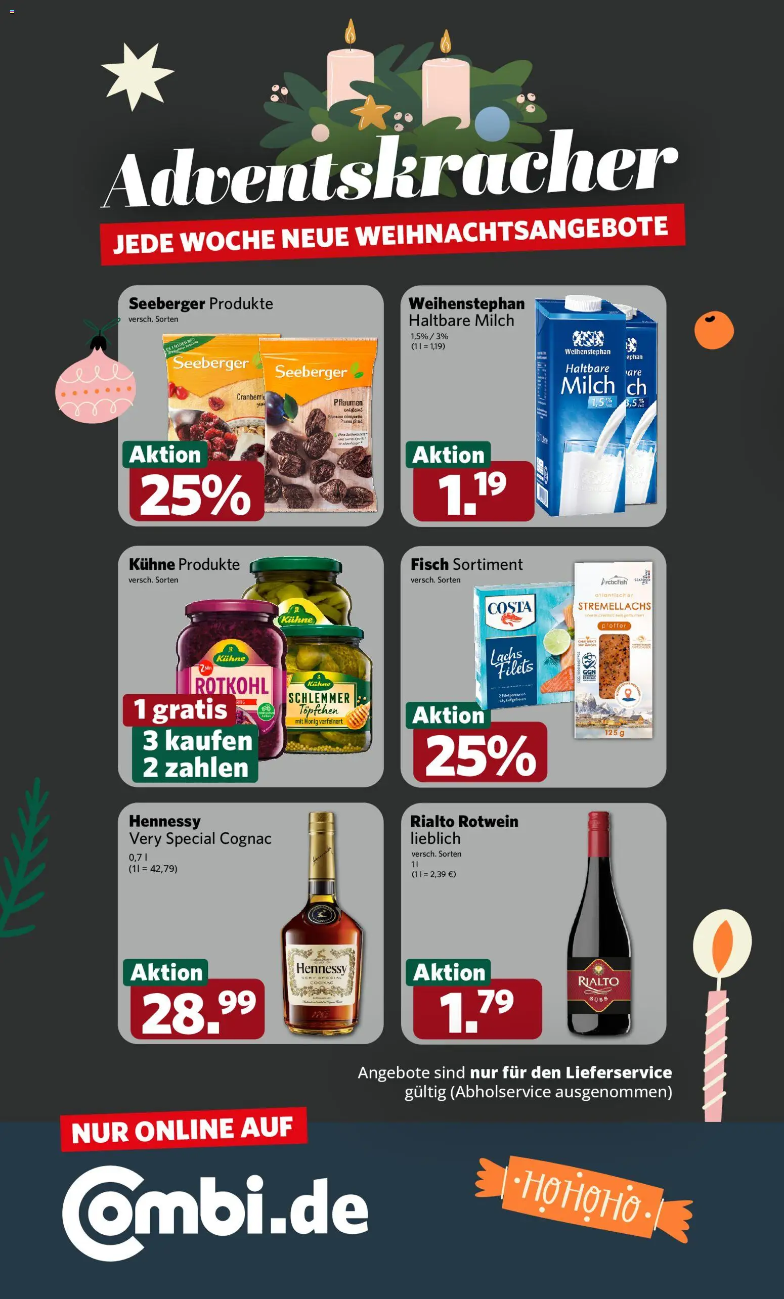 Combi Prospekt 	 – gültig ab 08.12.2025 | Seite: 33 | Produkte: Pflaumen, Rotwein, Haltbare milch, Pfeffer