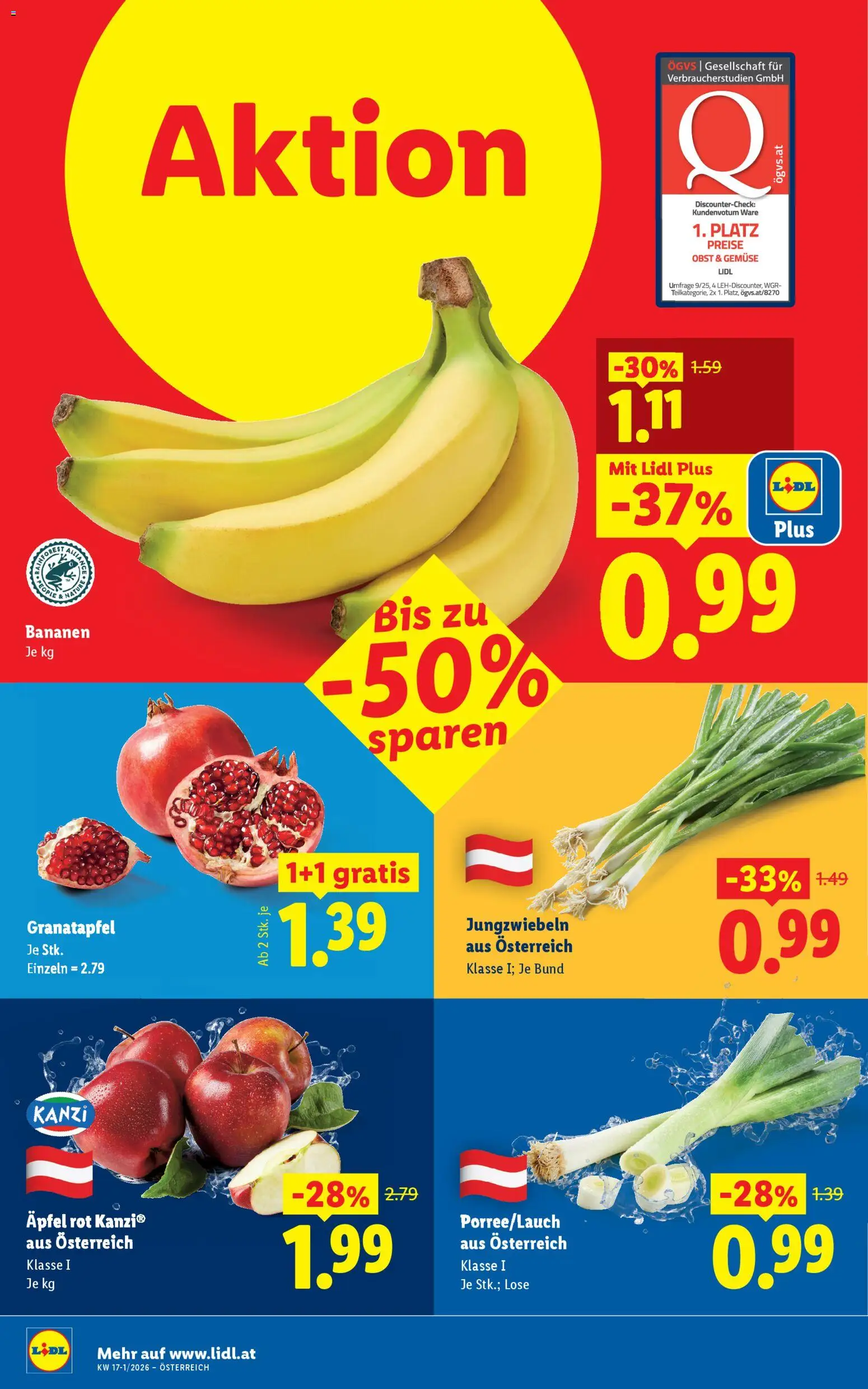 Lidl - Flugblatt gültig ab 16.04.2026 | Seite: 37 | Produkte: Gemüse, Obst, Äpfel, Bananen