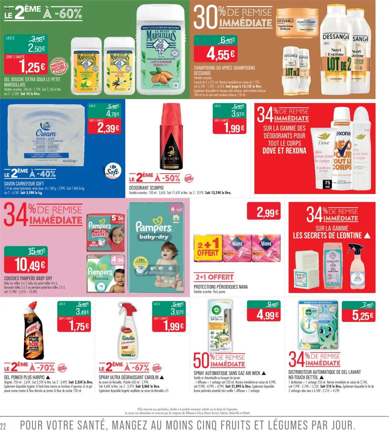  | Page: 22 | Produits: Framboise, Lait d'amande, Diffuseur, Gel douche