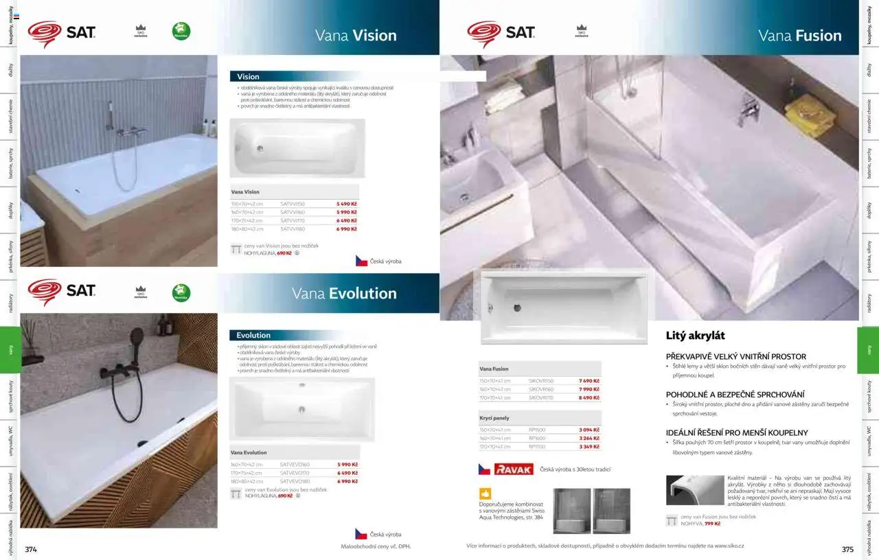 Siko koupelny katalog Koupelny 2025/2026 od 14.10.2025 | Strana: 189 | Produkty: Wc, Vana