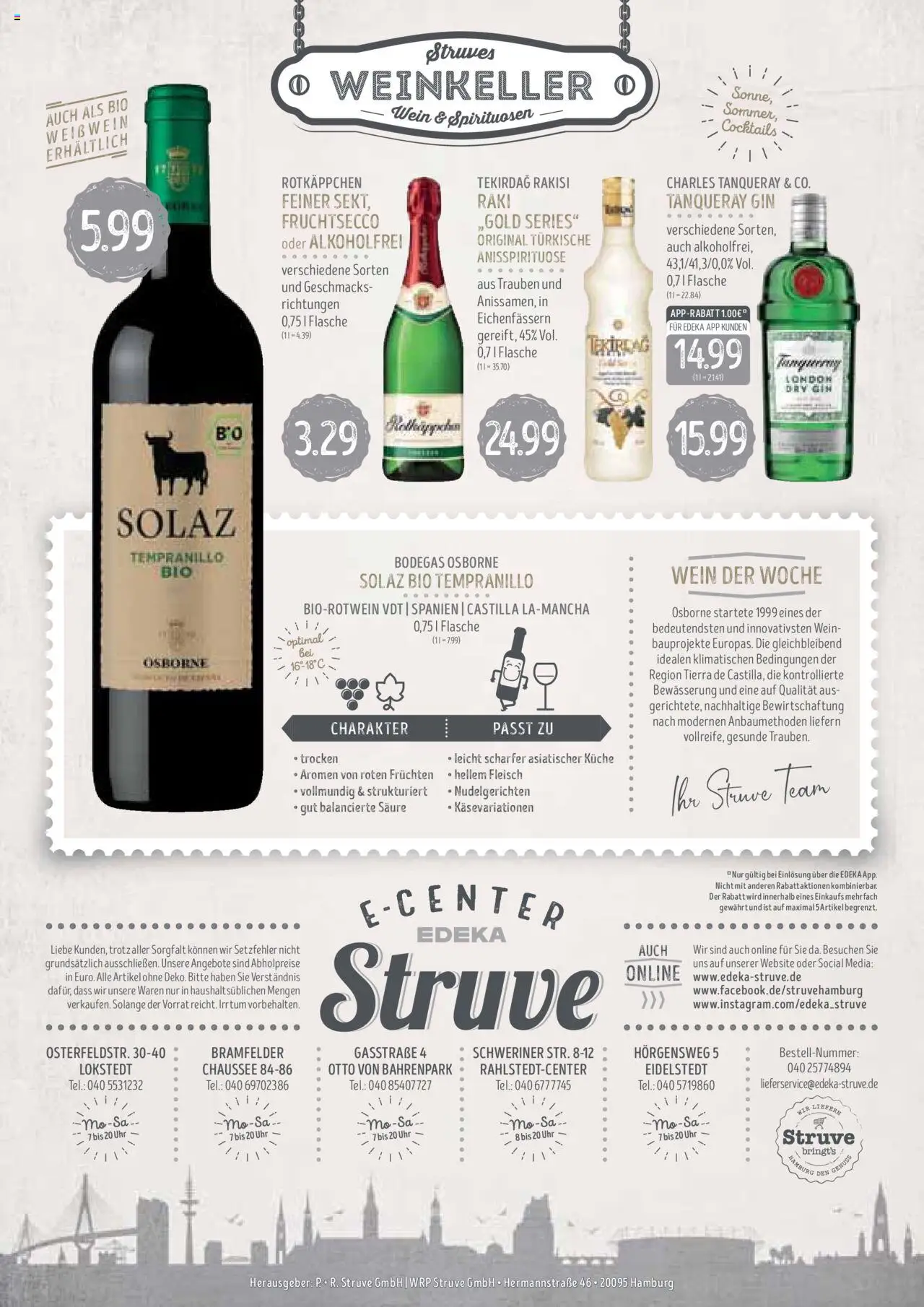 Edeka Struve Prospekt 	 - gültig ab dem 12.08.2025 | Seite: 15 | Produkte: Trauben, Weißwein, Rotkäppchen, Gin