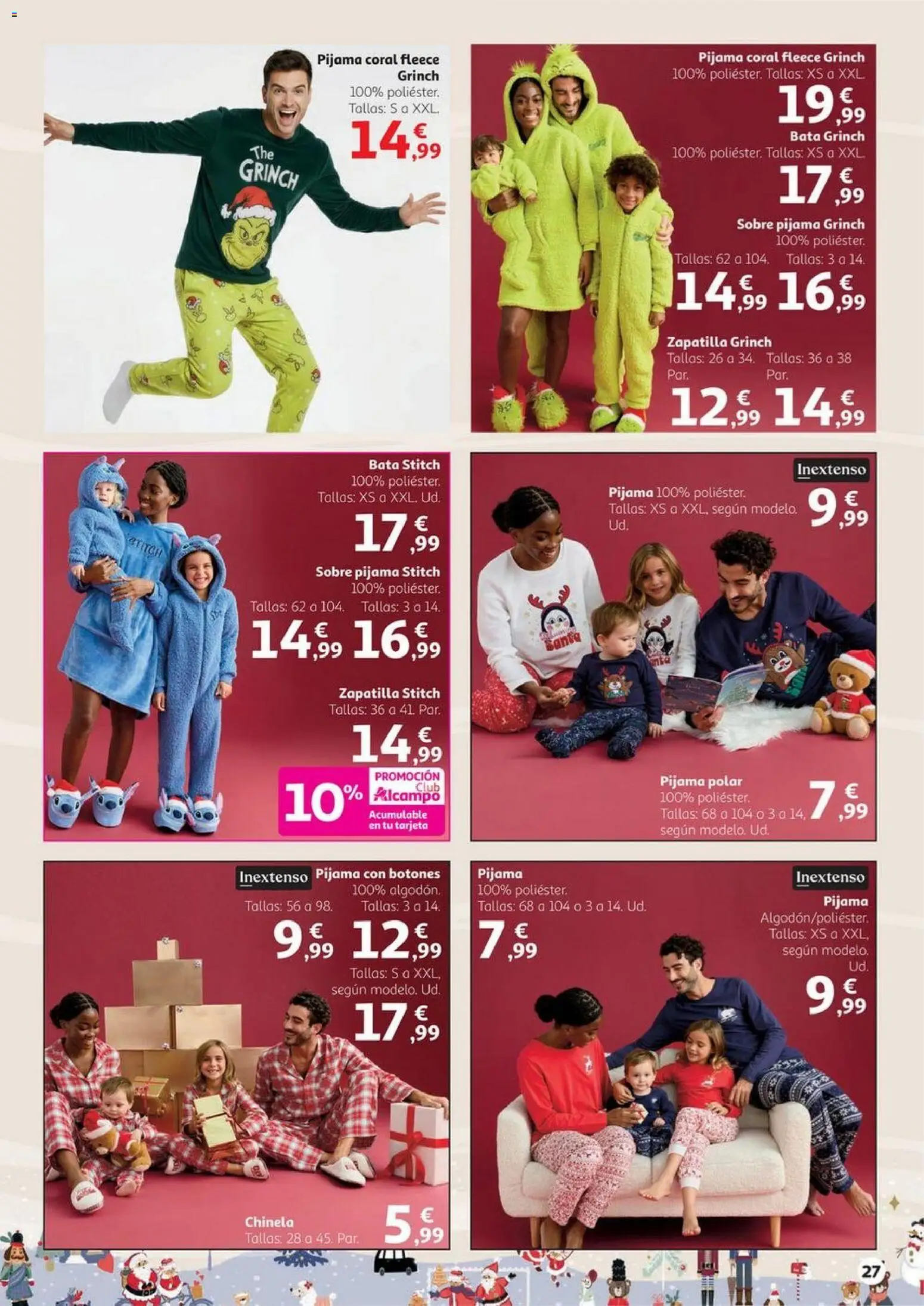 Alcampo - Decoración Navidad HG │ válido desde el 06.11.2025 | Página: 27 | Productos: Pijama