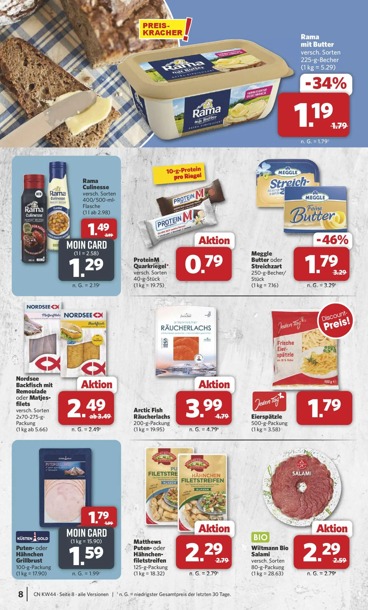 Combi Prospekt 	 – gültig ab 27.10.2025 | Seite: 8 | Produkte: Hahnchen, Rapsöl, Salami, Fleisch
