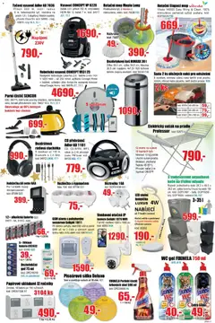 Náhled letáku Eva supermarket leták od 03.12.2025 | Strana: 5 | Produkty: Lampička, Sušák na prádlo, Mop, Vysavač