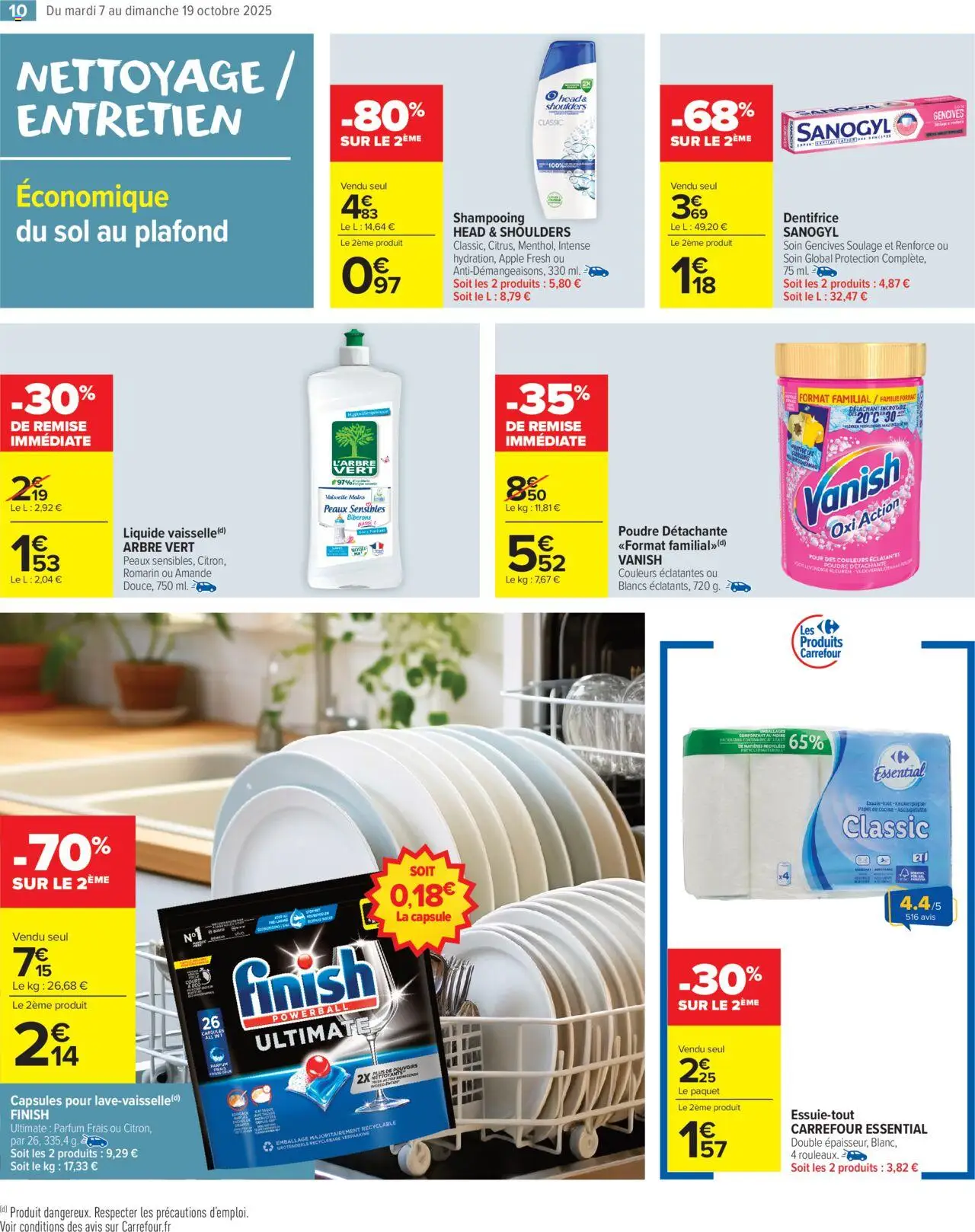 {H1} | Page: 12 | Produits: Amande, Poudre, Shampooing, Dentifrice