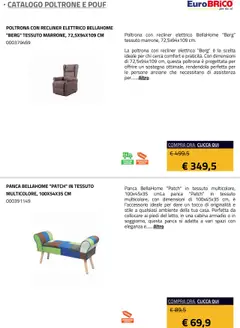 Anteprima del volantino Eurobrico Poltrone e Pouf catalogo valido a partire dal 23.07.2025 | Pagina: 10