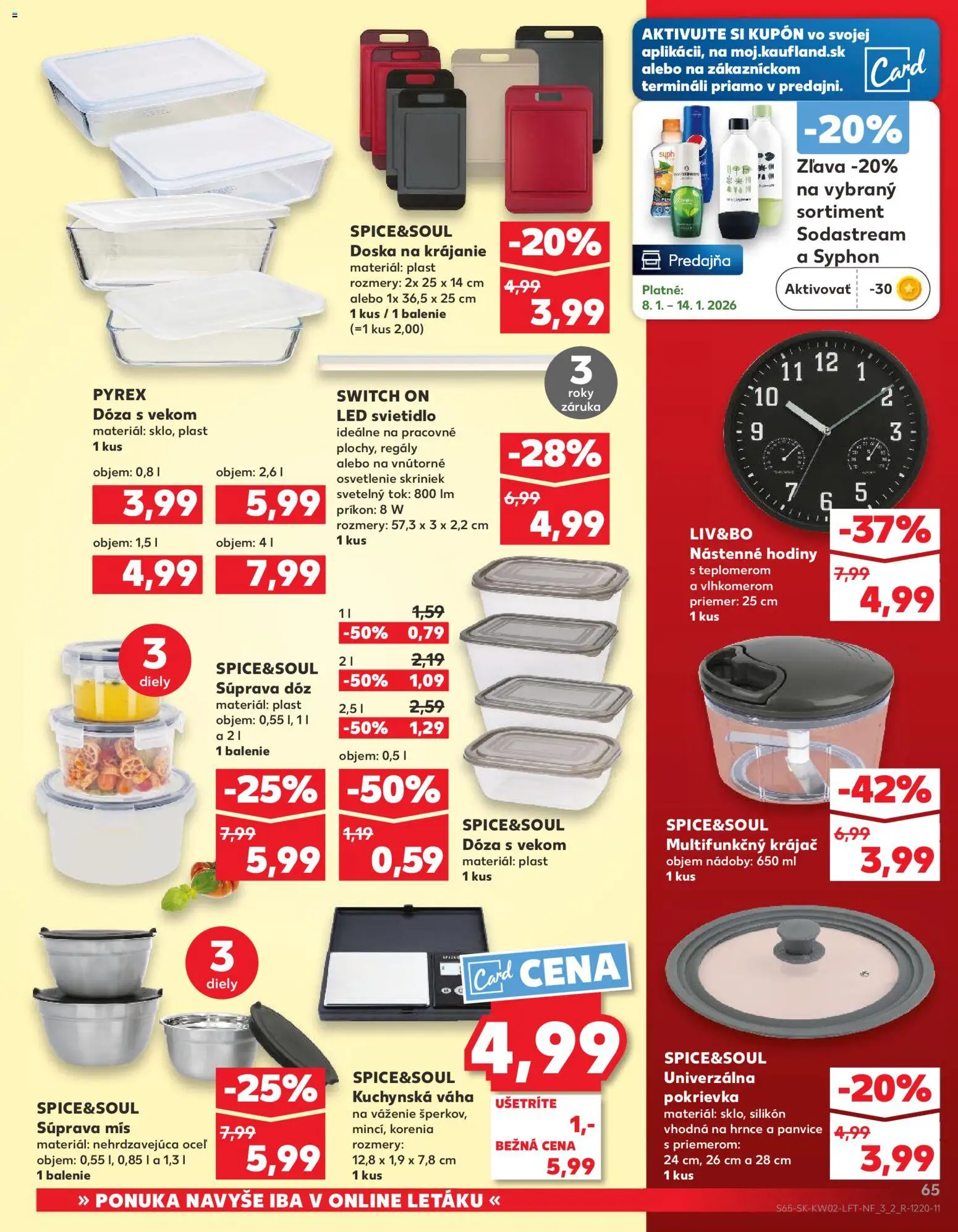 Kaufland SK akciós ujság - amely érvényes a következő dátumtól: 08.01.2026 | Oldal: 65 | Termékek: Tök