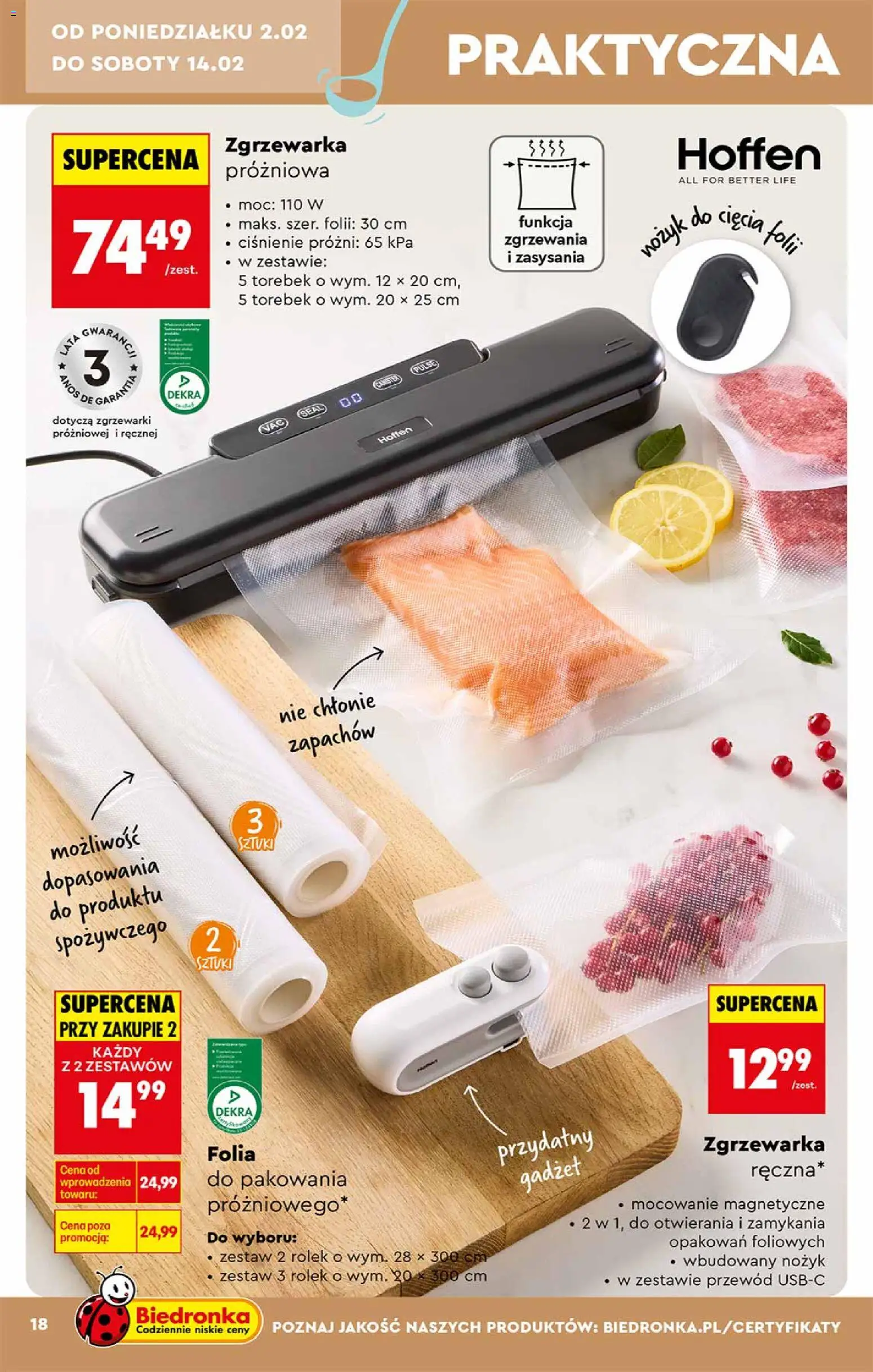 Biedronka gazetka - Hity i inspiracje od 31.01.2026 | Strona: 18 | Produkty: Nożyk