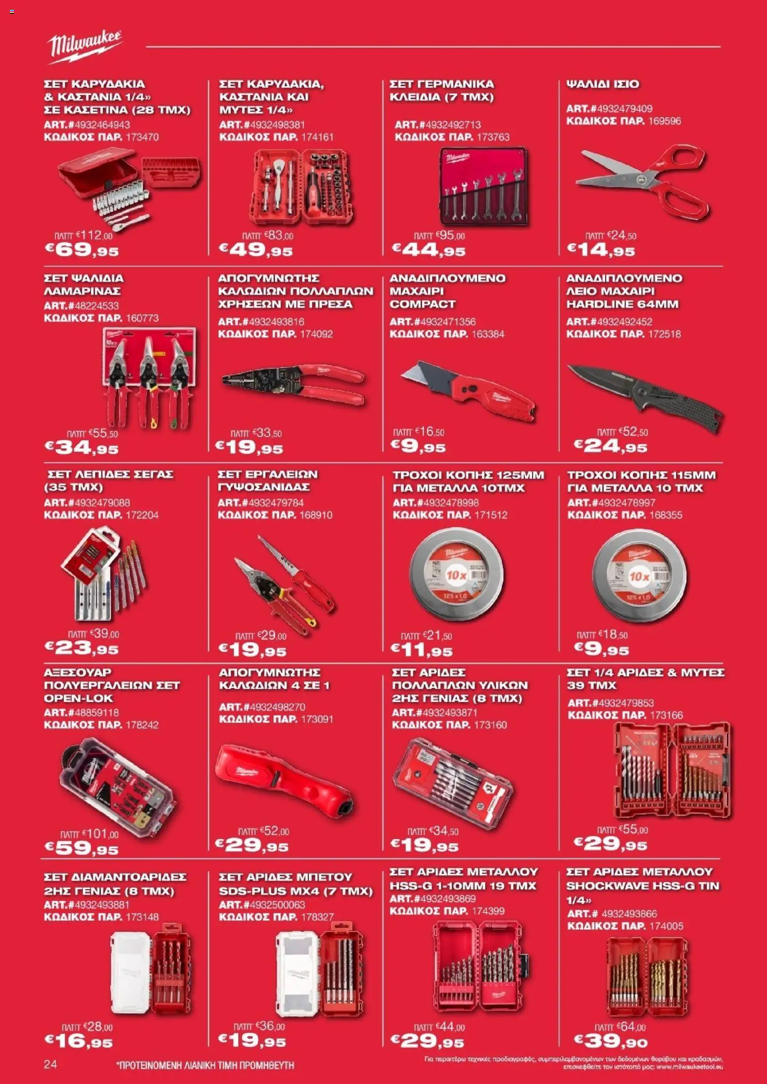 Mr.Bricolage - Milwaukee – σε ισχύ από 21.11.2025 | Σελίδα: 24