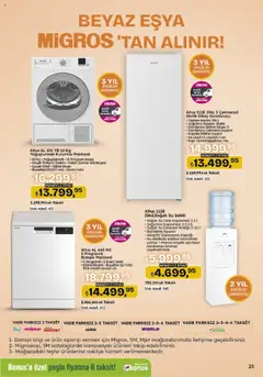 Migros Katalog - Migroskop - 10.07.2025 tarihinden itibaren geçerlidir | Sayfa: 102 | Ürünler: Kurutma makinesi, Su sebili, Dondurucu, Bulaşık makinesi