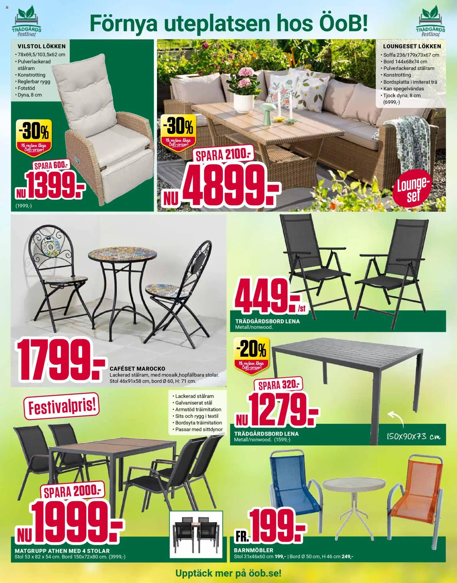 ÖoB reklamblad aktuell från 20.04.2026 | Sida: 5 | Produkter: Matgrupp, Soffa, Bord, Stol