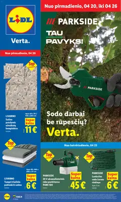 LIDL leidinys galioja nuo 20.04.2026