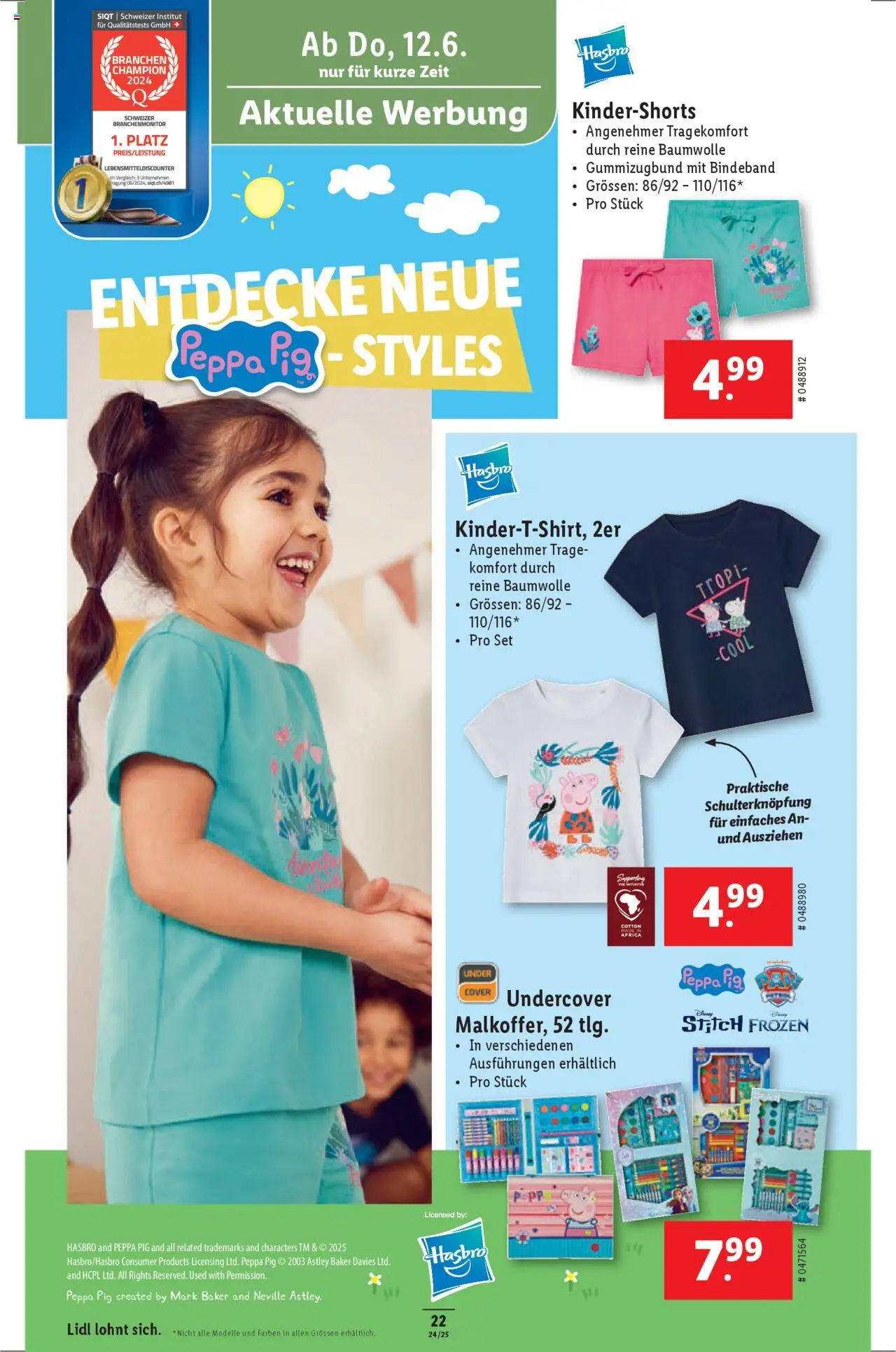 Lidl Aktionen ab 12.06.2025 | Seite: 22 | Produkte: T-Shirt