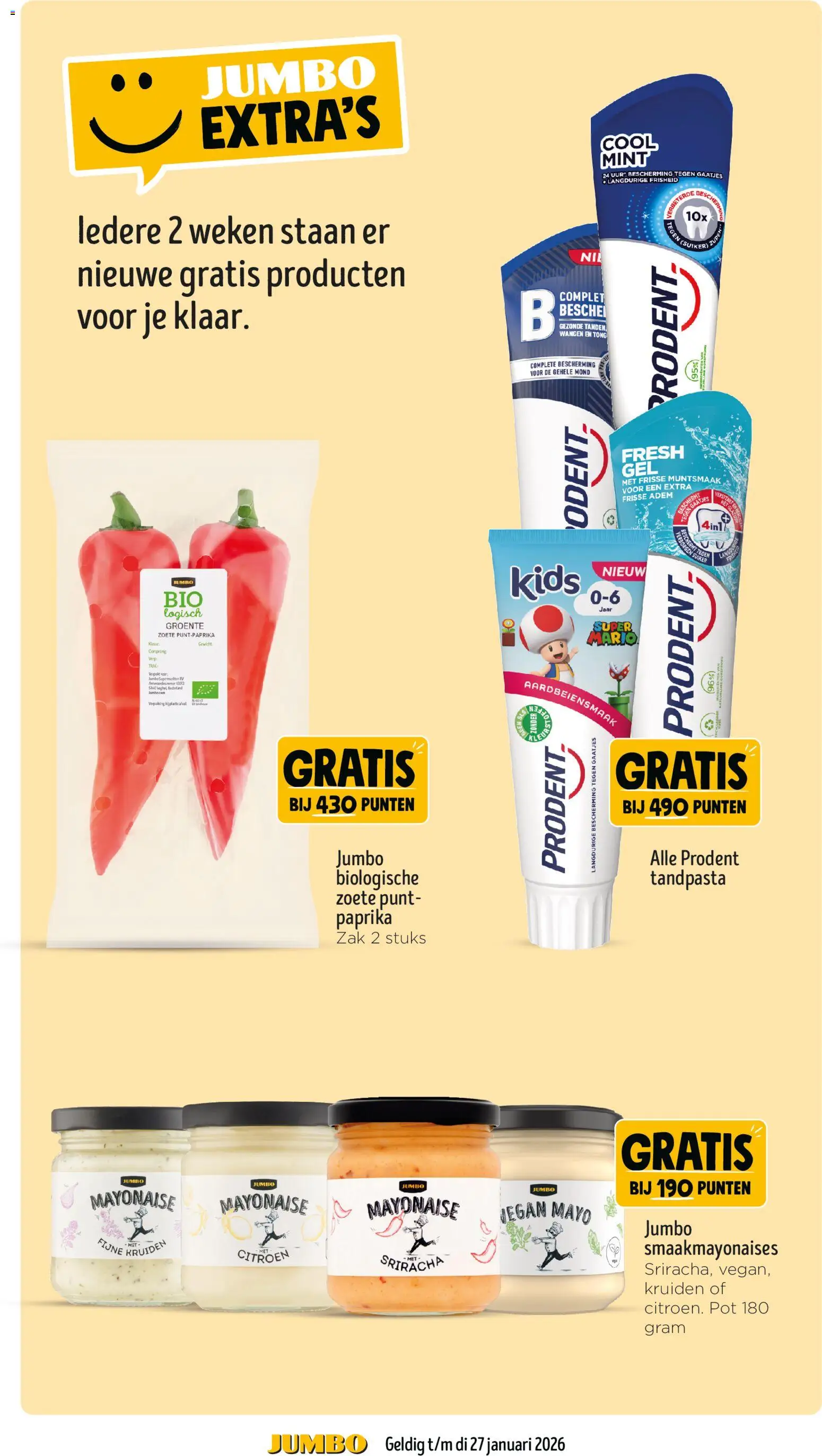 {H1} | Pagina: 19 | Producten: Tandpasta, Waffelini, Pot, Kész piskótalap