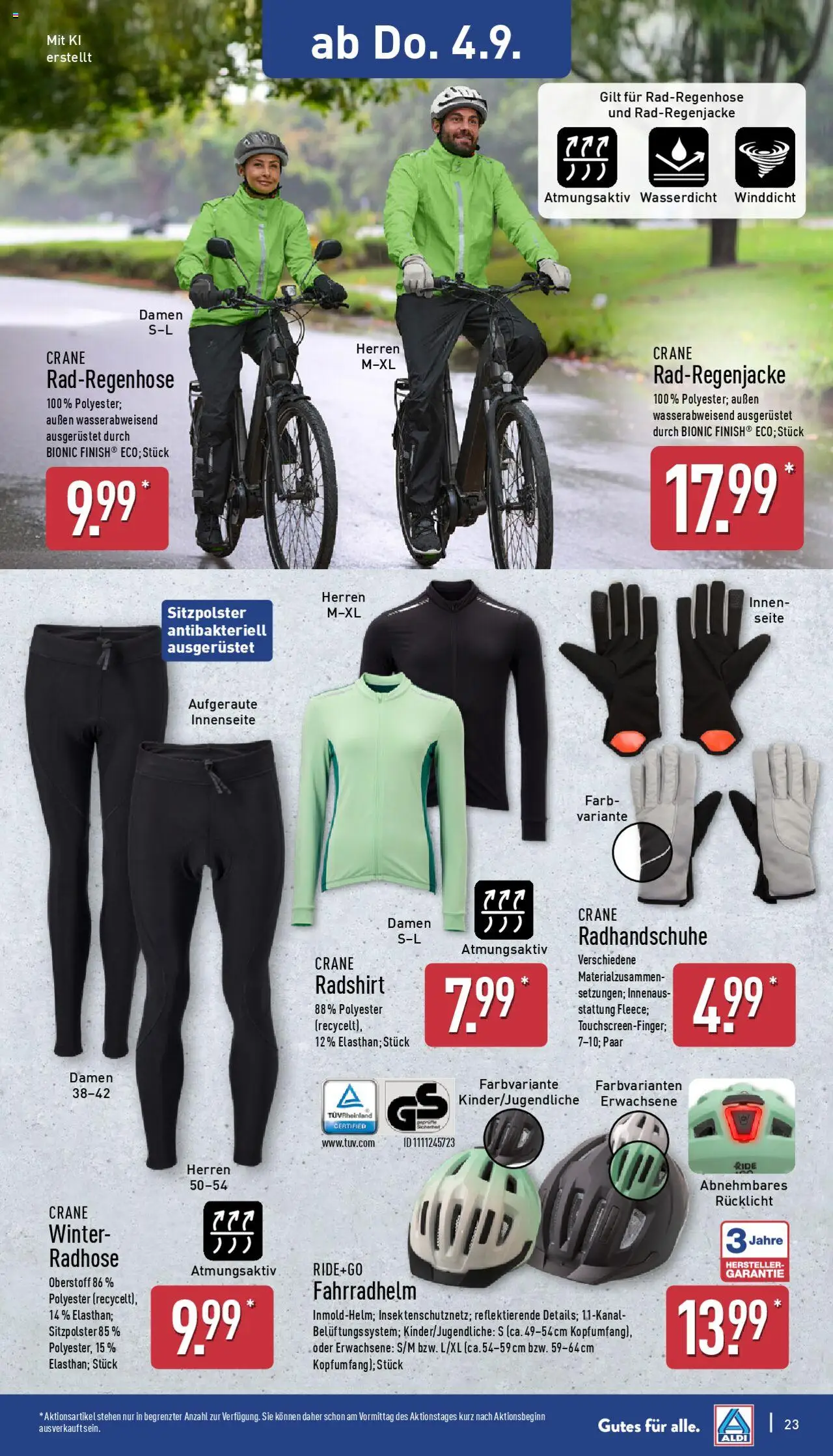 Aldi Prospekt 	 - gültig ab dem 01.09.2025 | Seite: 23 | Produkte: Fahrradhelm