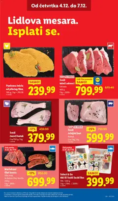 Sveži ćureći batak, Cca 950 g; 1 kg - pregled Lidl kataloga - važi od 04.12.2025 | Strana: 13 | Proizvode: Ćureći batak, Svinjski but