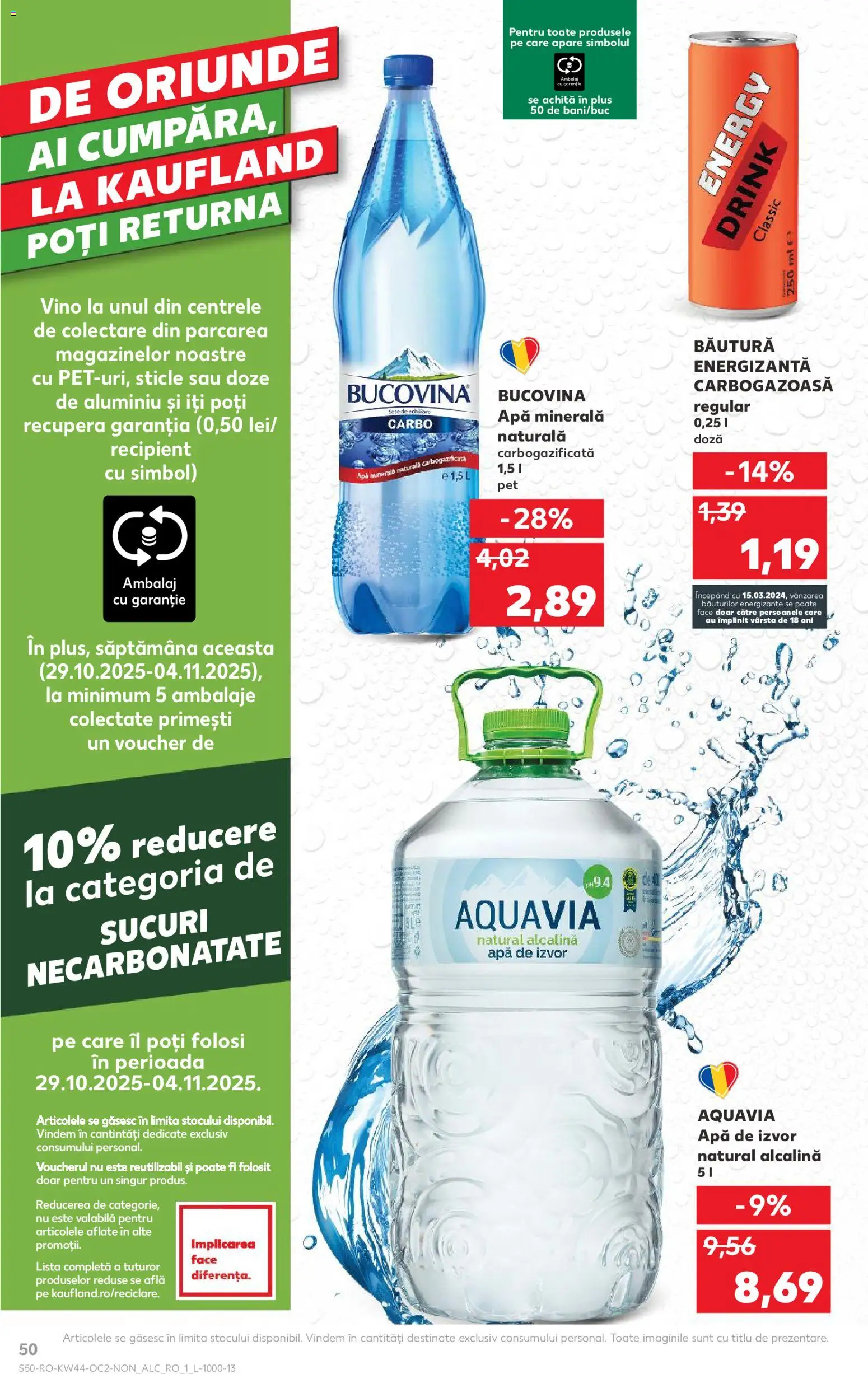 Kaufland RO akciós ujság - amely érvényes a következő dátumtól: 29.10.2025 | Oldal: 50