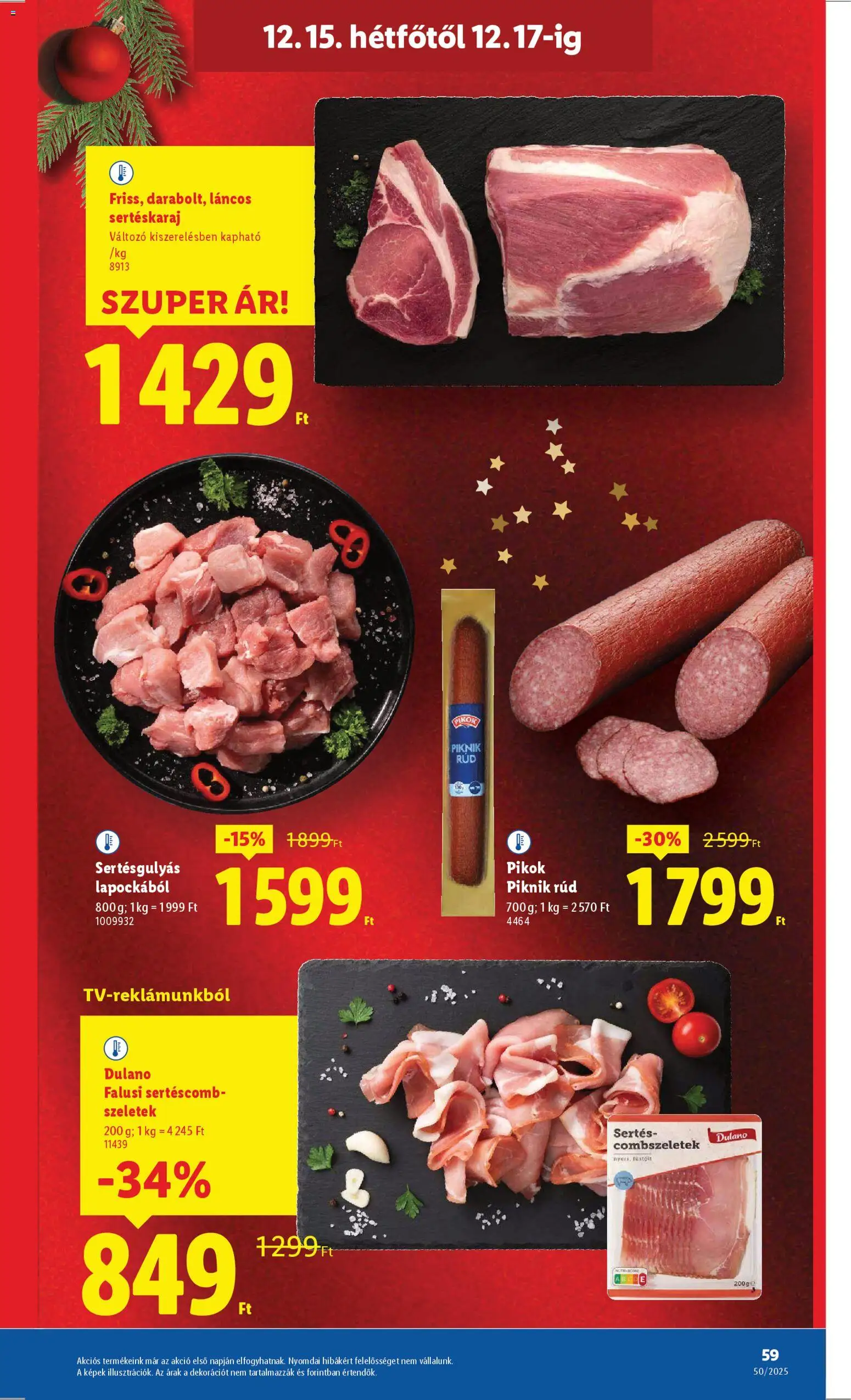 Lidl akciós ujság - amely érvényes a következő dátumtól: 11.12.2025 | Oldal: 59