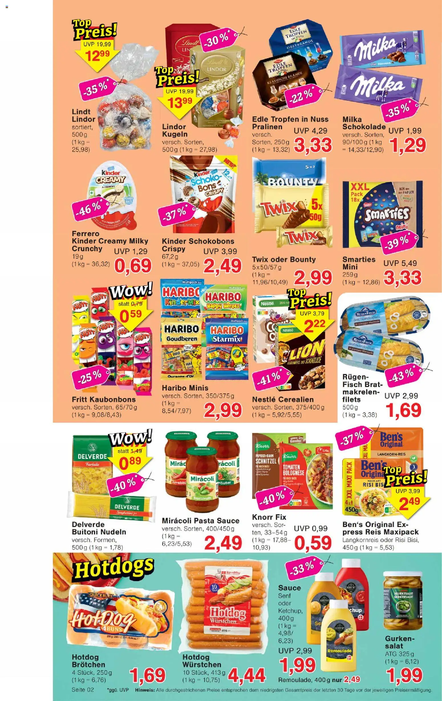 Wiglo Wunderland Prospekt – gültig ab 13.04.2026 | Seite: 2 | Produkte: Haribo, Schokolade, Milka, Twix