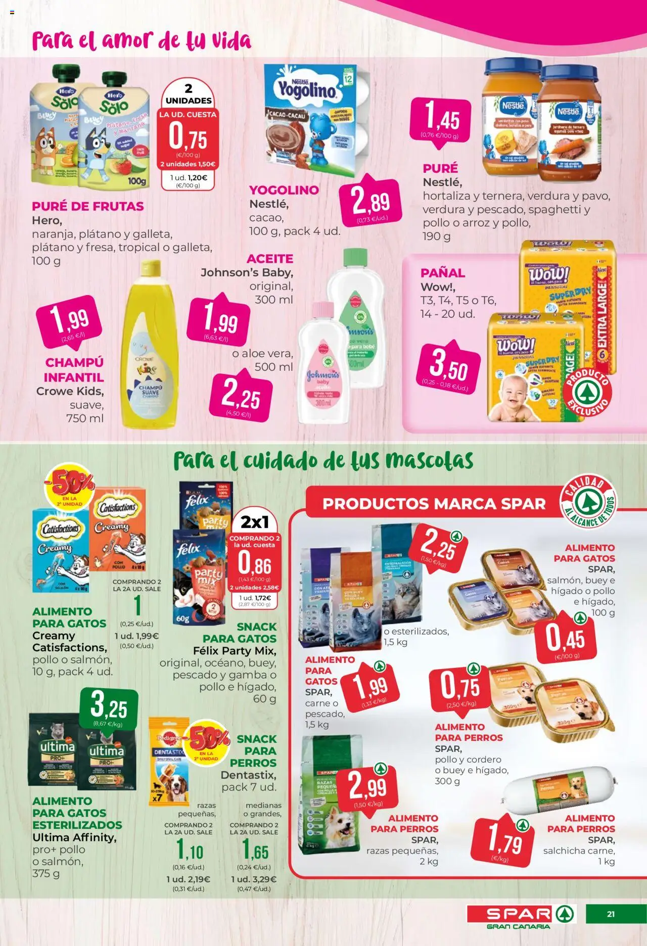 Spar folleto │ válido desde el 08.08.2025 | Página: 21 | Productos: Champú, Aceite, Arroz, Manzana