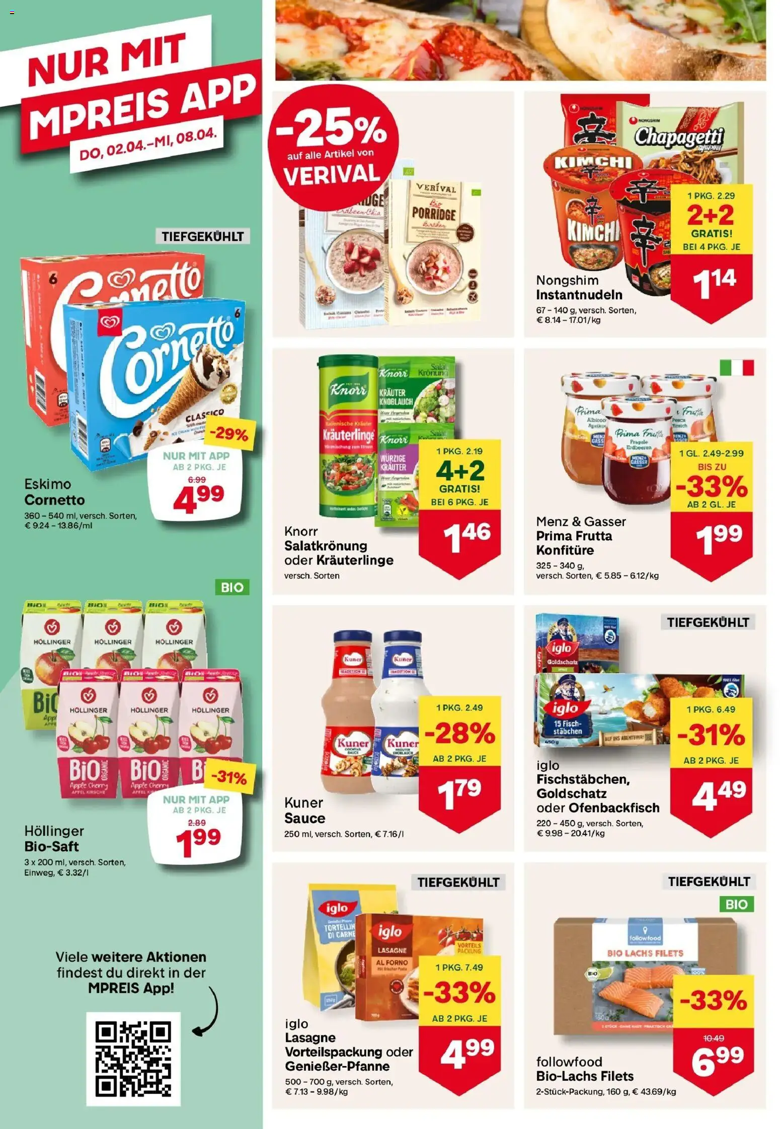 MPREIS Velden gültig ab 02.04.2026 | Seite: 8 | Produkte: Erdbeeren, Salat, Apple, Äpfel