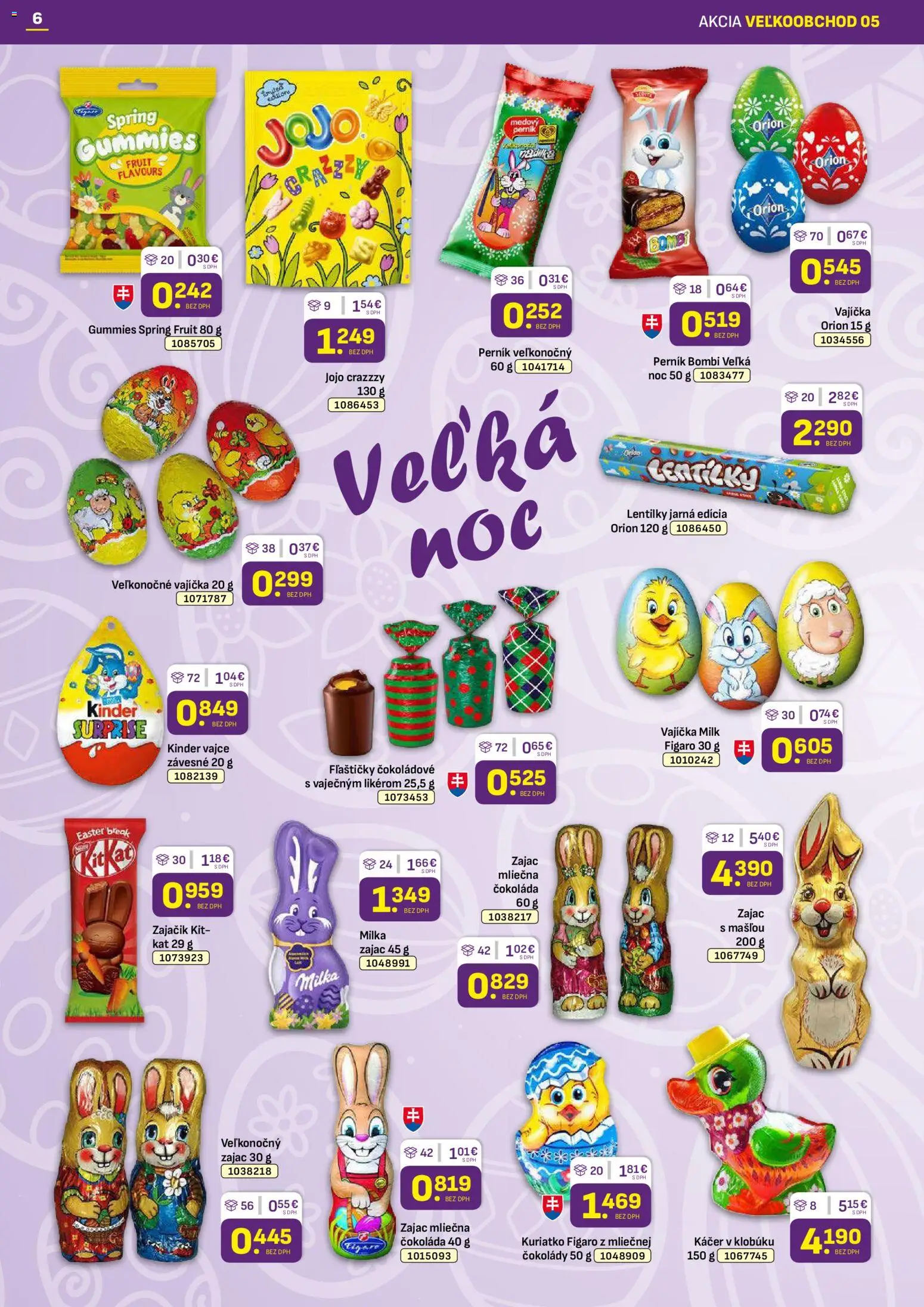 Nové Libex akcie – leták je platný od 02.03.2026 | Strana: 6 | Produkty: Kinder, Čokoláda, Milka