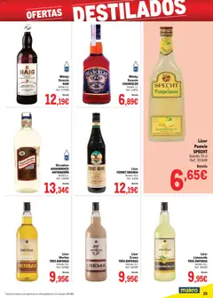 Vista previa Makro - Precios Canarias válido desde el 06.01.2026 | Página: 25 | Productos: Licor, Ροδάκινα, Crema, Whisky