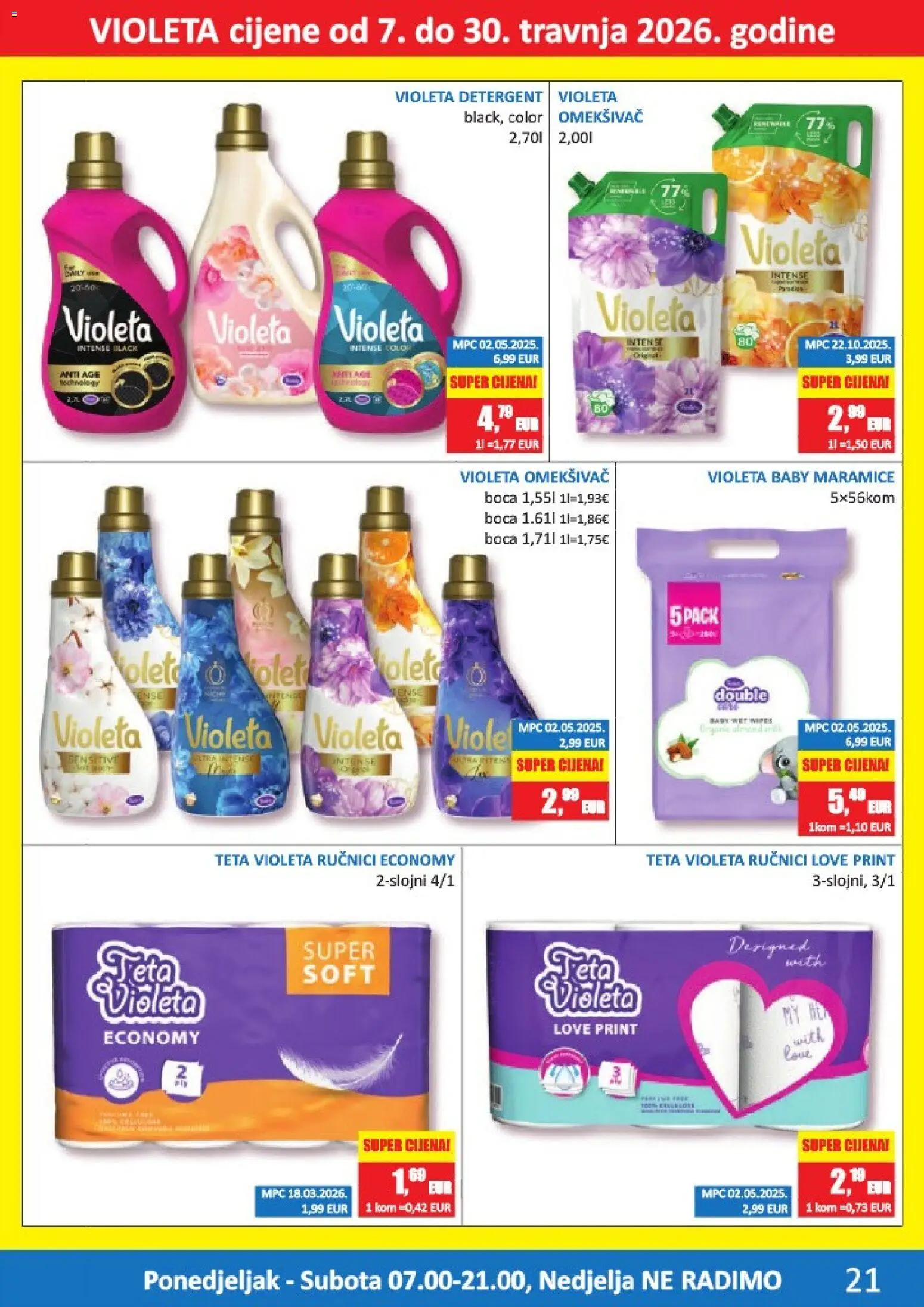 Vrutak katalog | vrijedi od 13.04.2026 | Stranica: 21 | Proizvodi: Omekšivač, Violeta