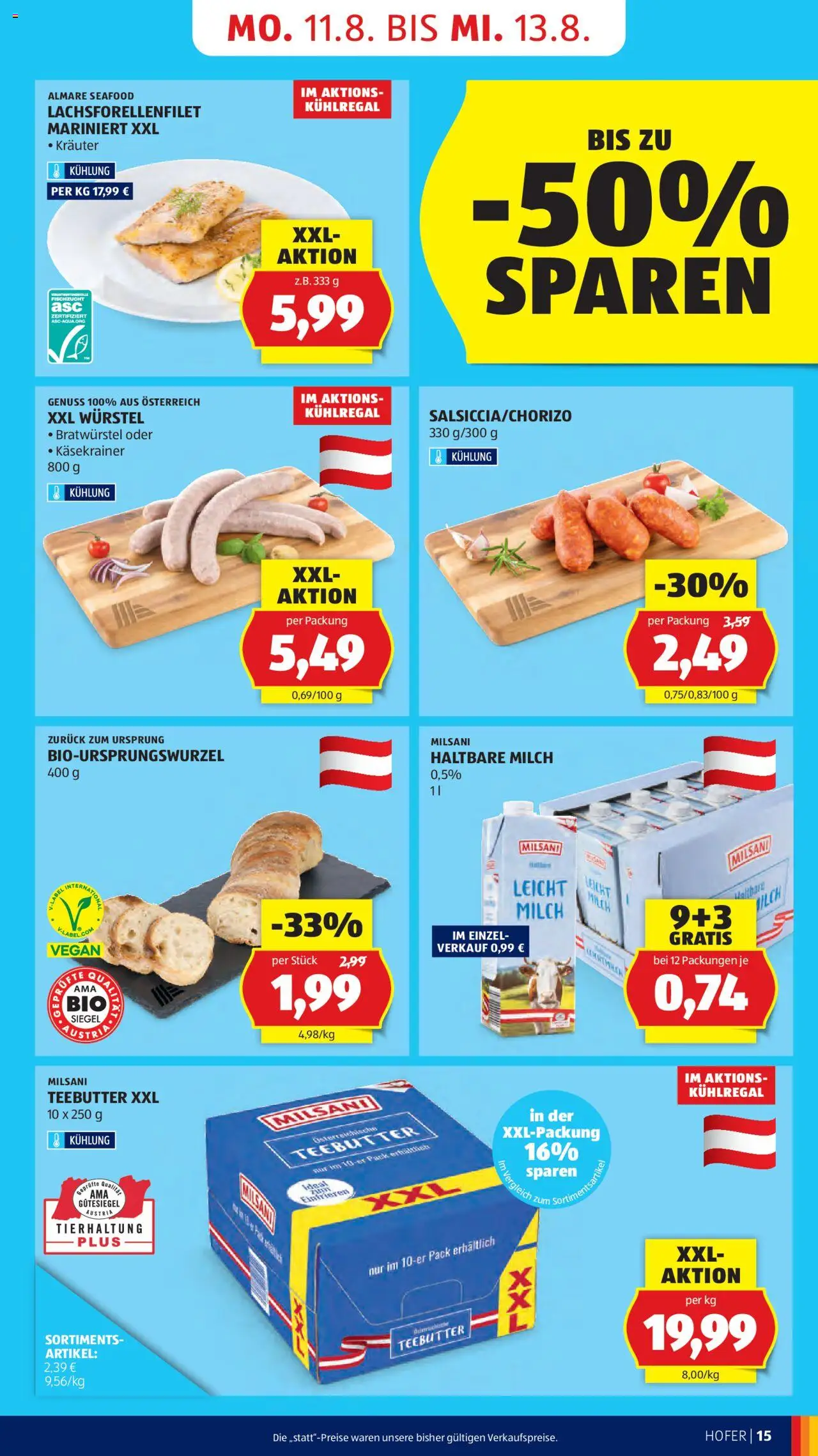 Hofer AT akciós ujság - amely érvényes a következő dátumtól: 08.08.2025 | Oldal: 17 | Termékek: Vegán