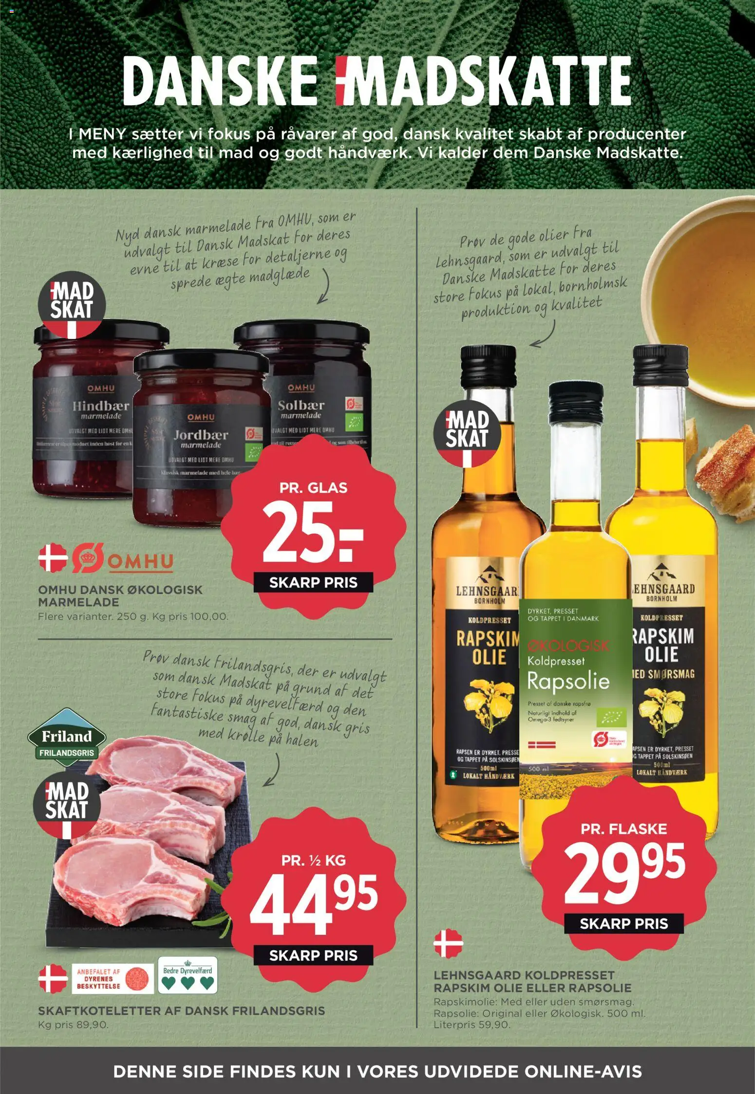 Meny tilbudsavis – gyldig fra 16.01.2026 | Side: 19 | Produkter: Rapsolie, Jordbær, Hindbær, Søm