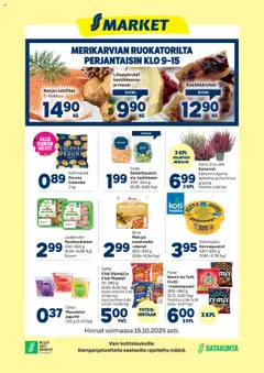 S-market-mainoslehti voimassa 15.10.2025 alkaen