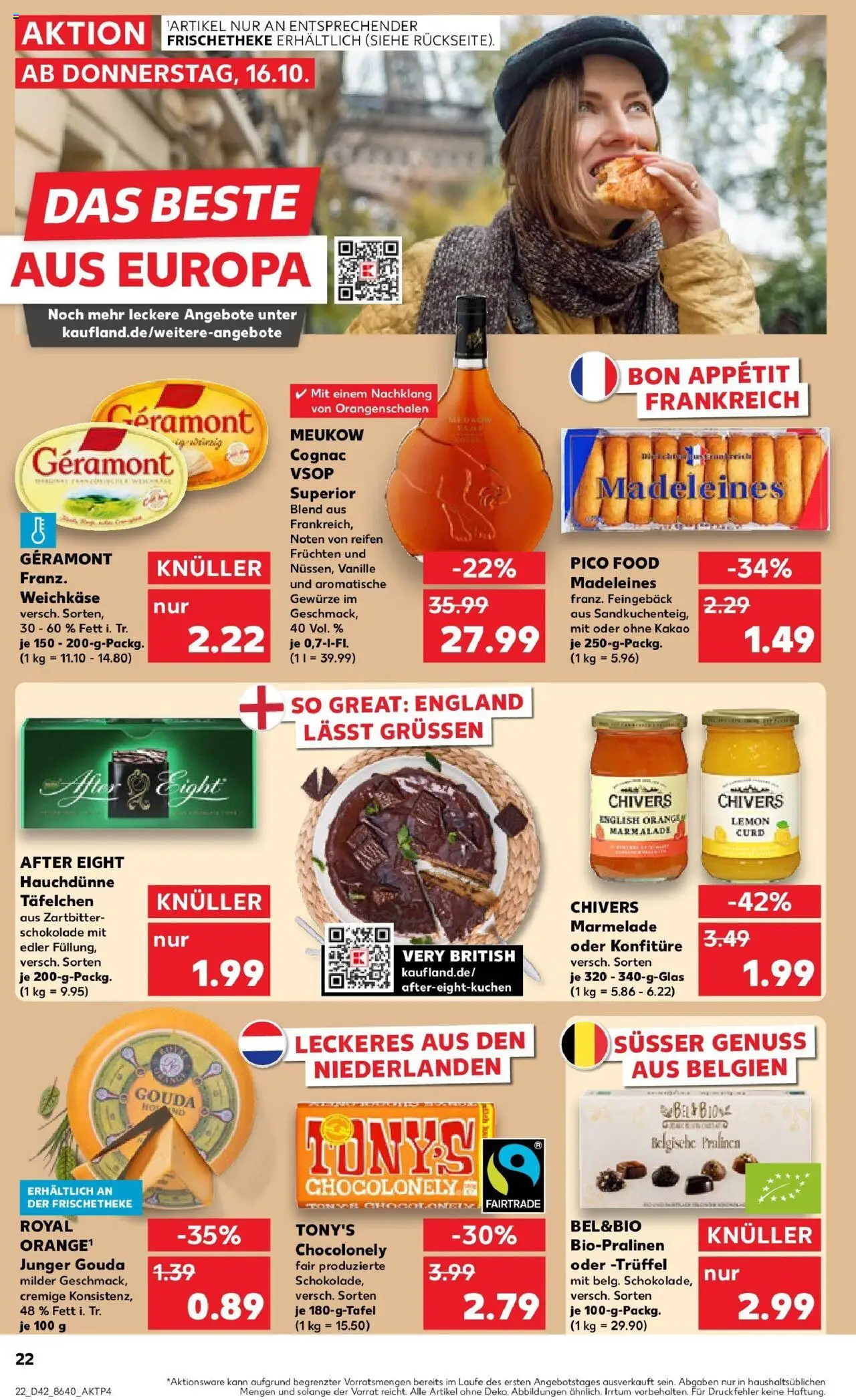 Kaufland prospekt Wuppertal	 – gültig ab 15.10.2025 | Seite: 22 | Produkte: Geramont, Schokolade, Gouda, Gewürze