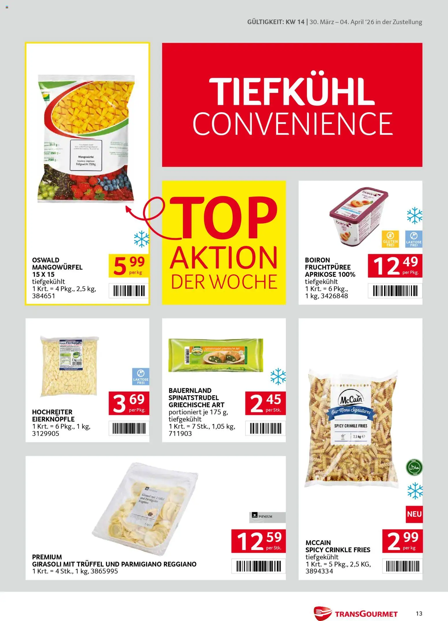 Transgourmet Zustellaktion gültig ab 30.03.2026 | Seite: 13