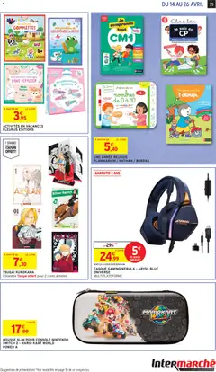 Intermarché - Prévisualisation de HOUSSE SLIM POUR CONSOLE NINTENDO SWITCH 2 - MARIO KART WORLD POWER A, HOUSSE SLIM POUR CONSOLE NINTENDO SWITCH 2 - MARIO KART WORLD POWER A valide à partir de 14.04.2026 | Page: 35