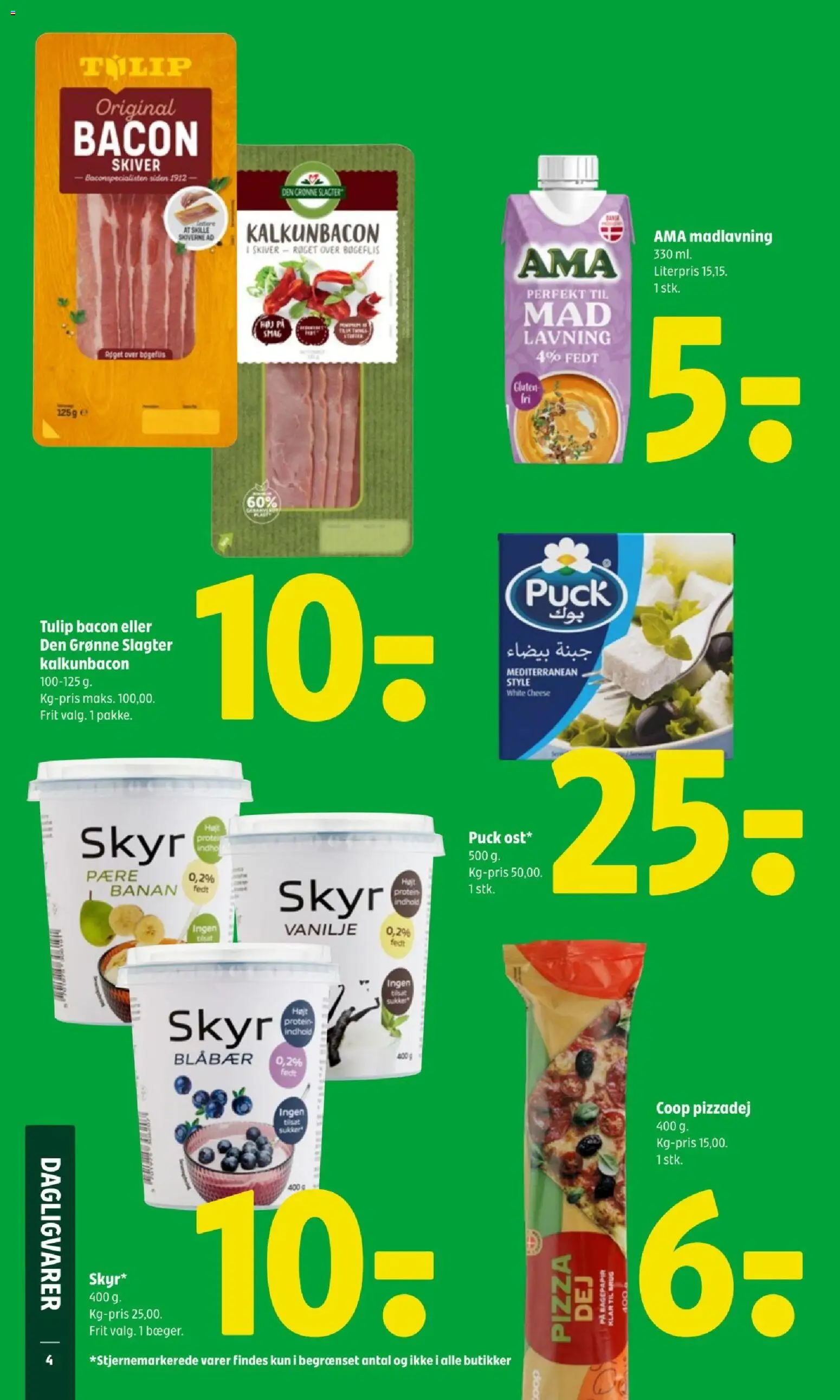 Coop 365 tilbudsavis – gyldig fra 09.04.2026 | Side: 6 | Produkter: Pizza, Bacon, Sukker, Vanilje
