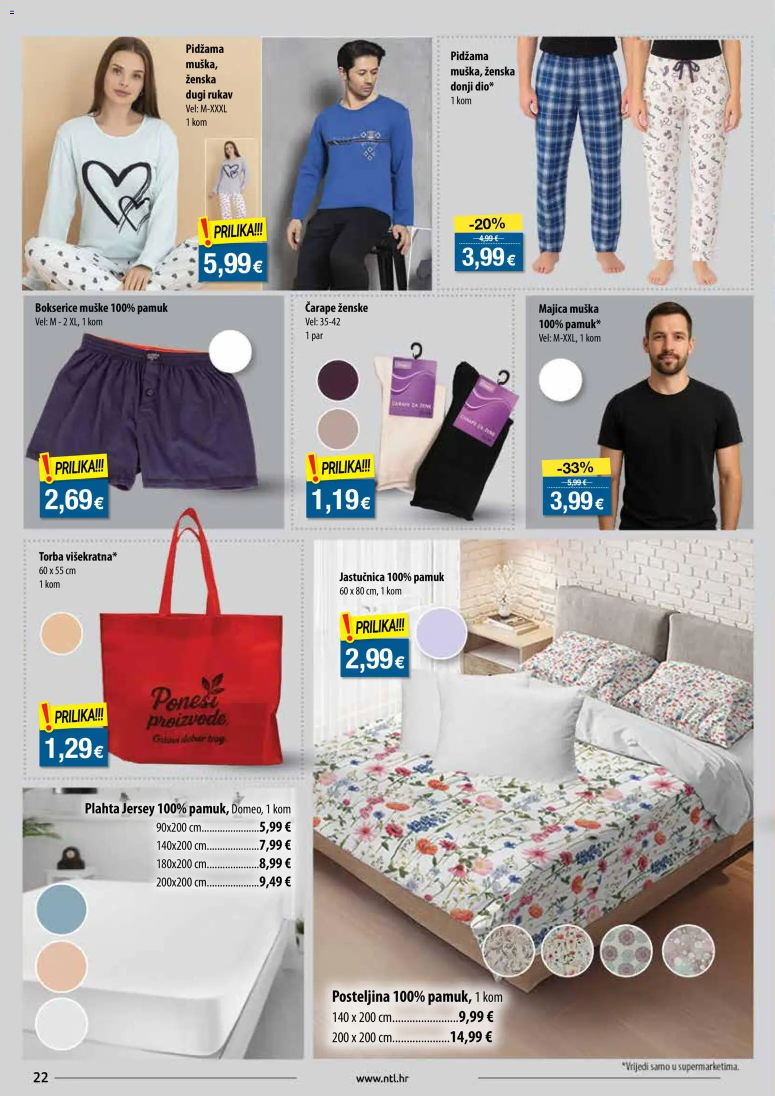 NTL katalog | vrijedi od 26.11.2025 | Stranica: 22 | Proizvodi: Majica, Čarape, Bokserice, Torba
