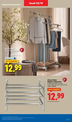 LIDL - Prévisualisation de LIDL catalogue semaine 44 valide à partir de 30.10.2025 | Page: 47 | Produits: Étagère, Vêtements, Portant a vêtements