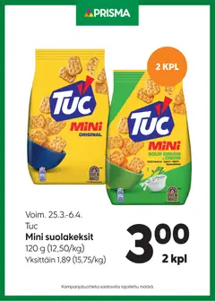 Prisma-mainoslehti voimassa 25.03.2026 alkaen