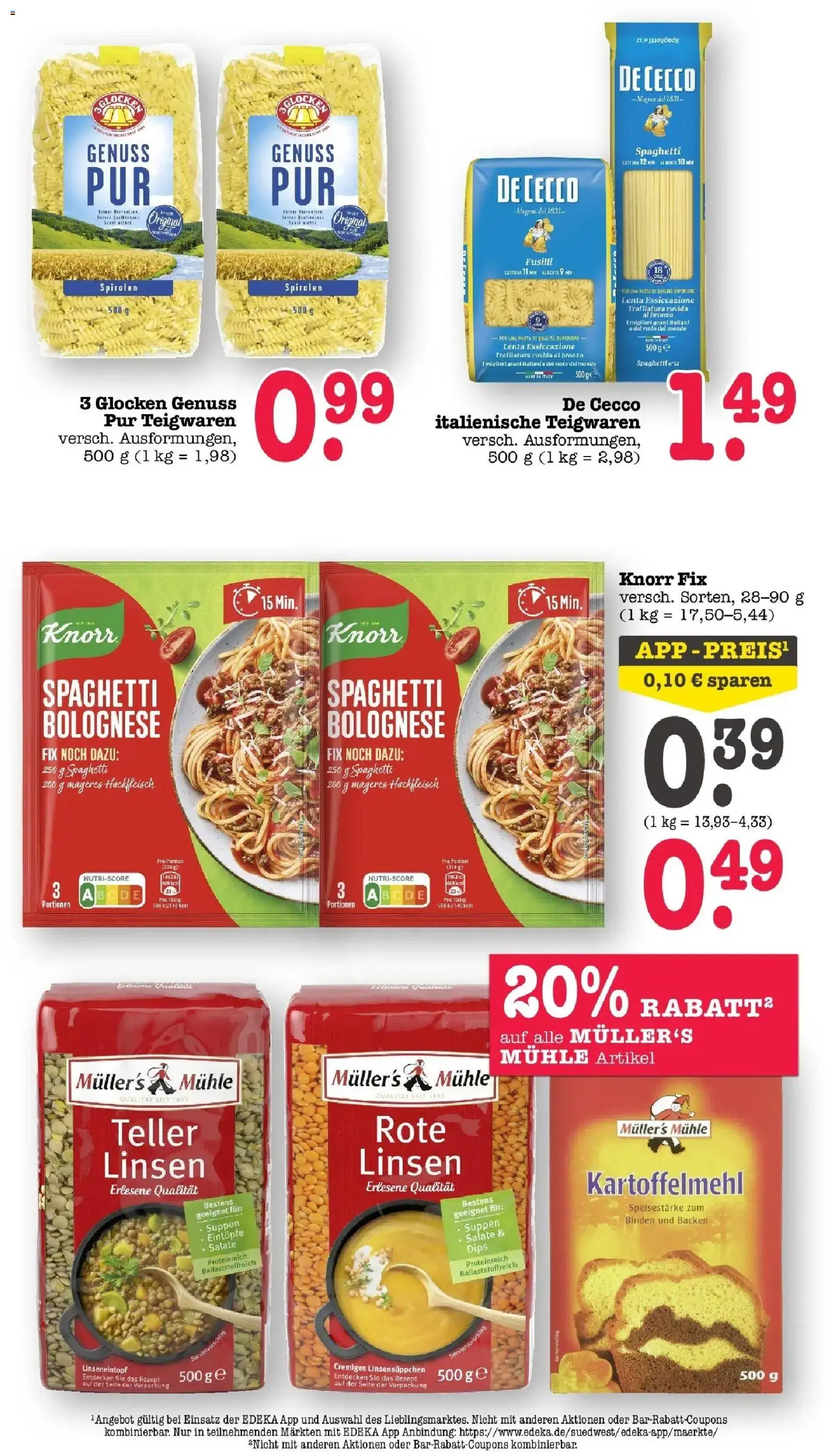 E center Prospekt Mainz-Weisenau	 – gültig ab 12.04.2026 | Seite: 31 | Produkte: Knorr fix, Knorr, Pasta, Hackfleisch