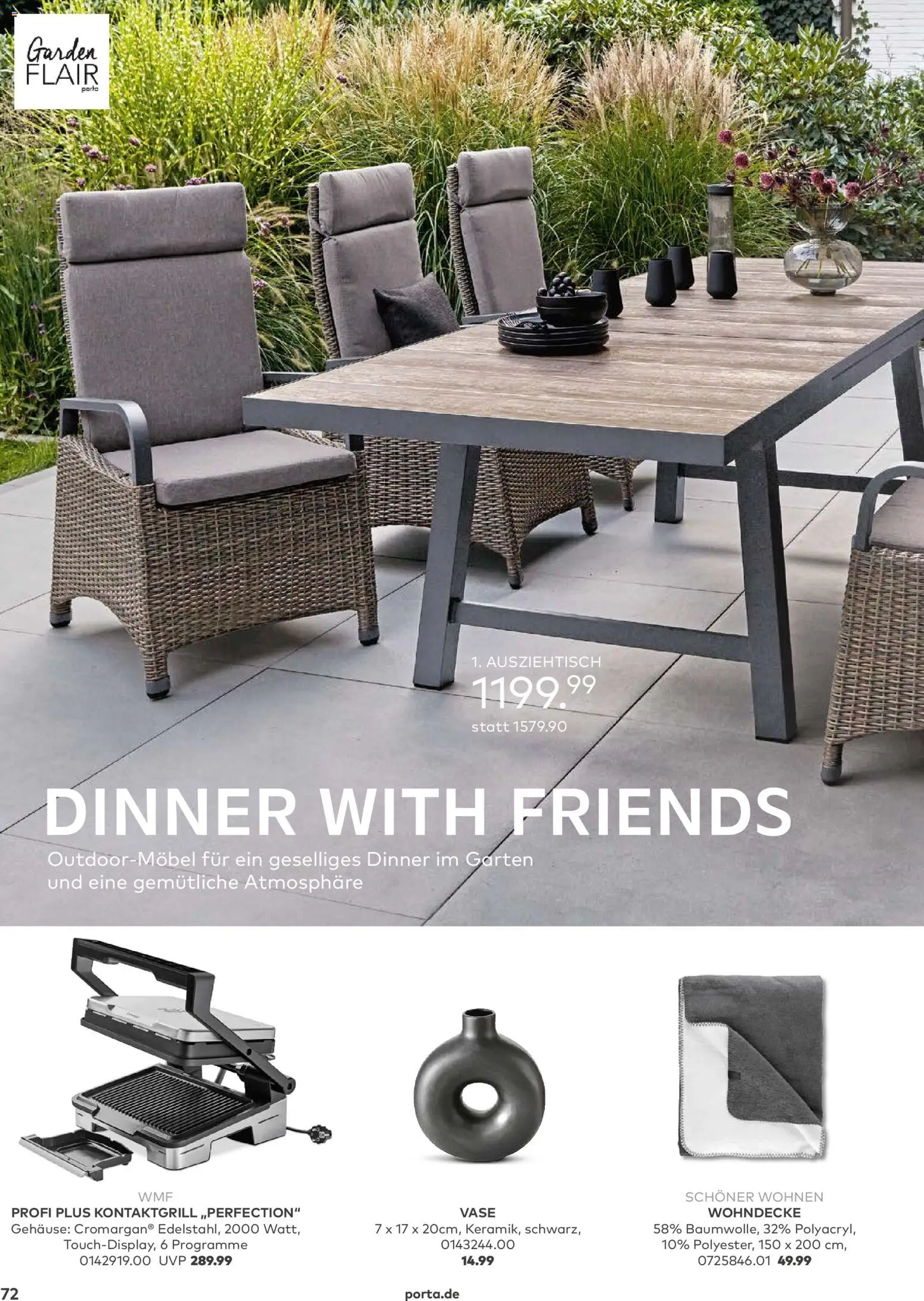 Porta! Gartenmöbel Katalog – gültig ab 01.03.2026 | Seite: 72 | Produkte: Vase