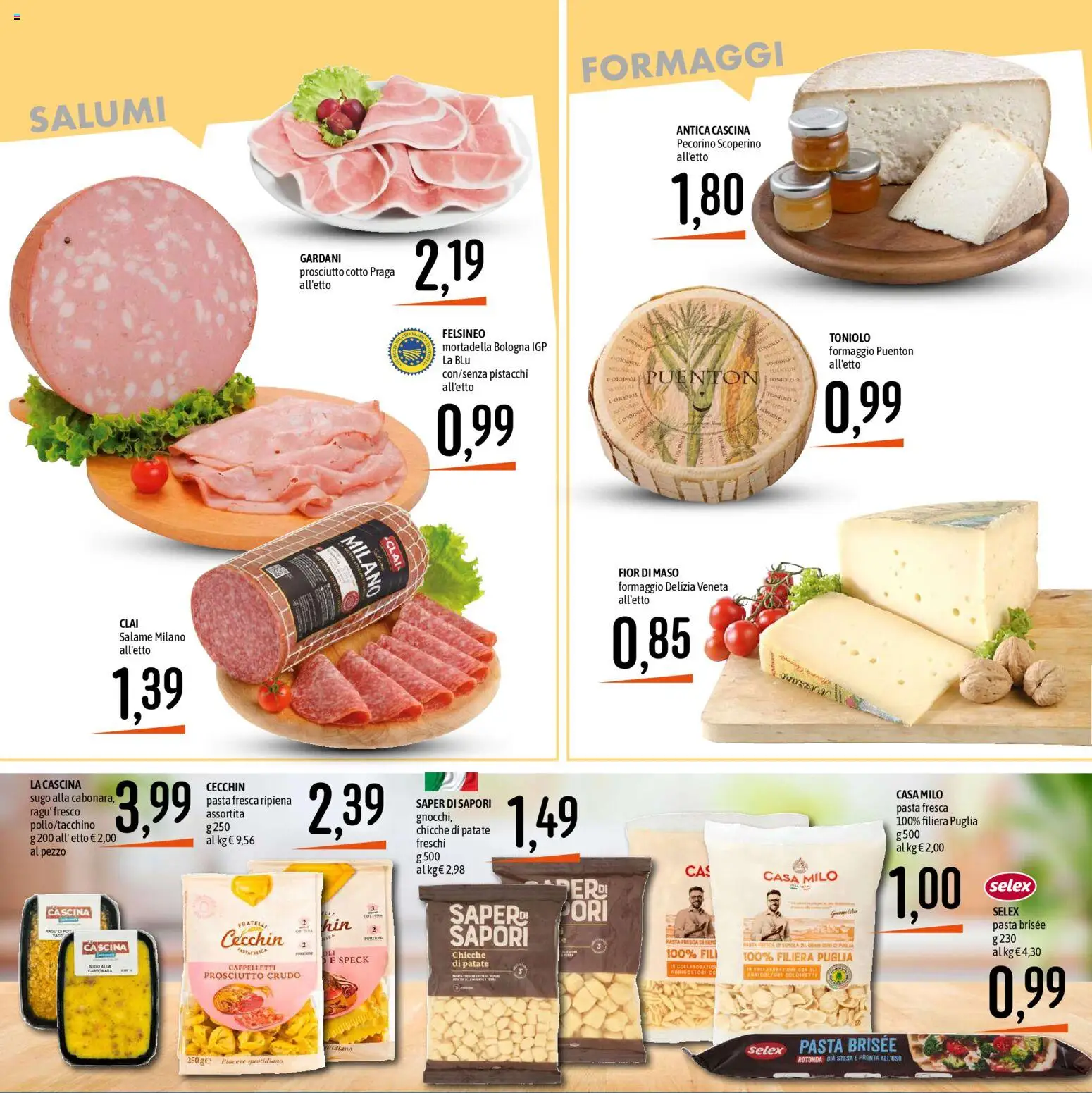 Volantino Emisfero del 20.11.2025 | Pagina: 11 | Prodotti: Salame, Patate, Formaggio, Mortadella